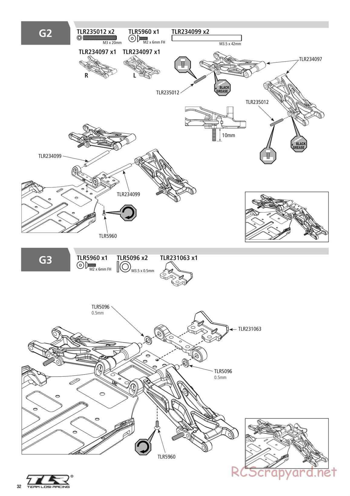 Team Losi - TLR 22 5.0 AC Race - Manual - Page 32