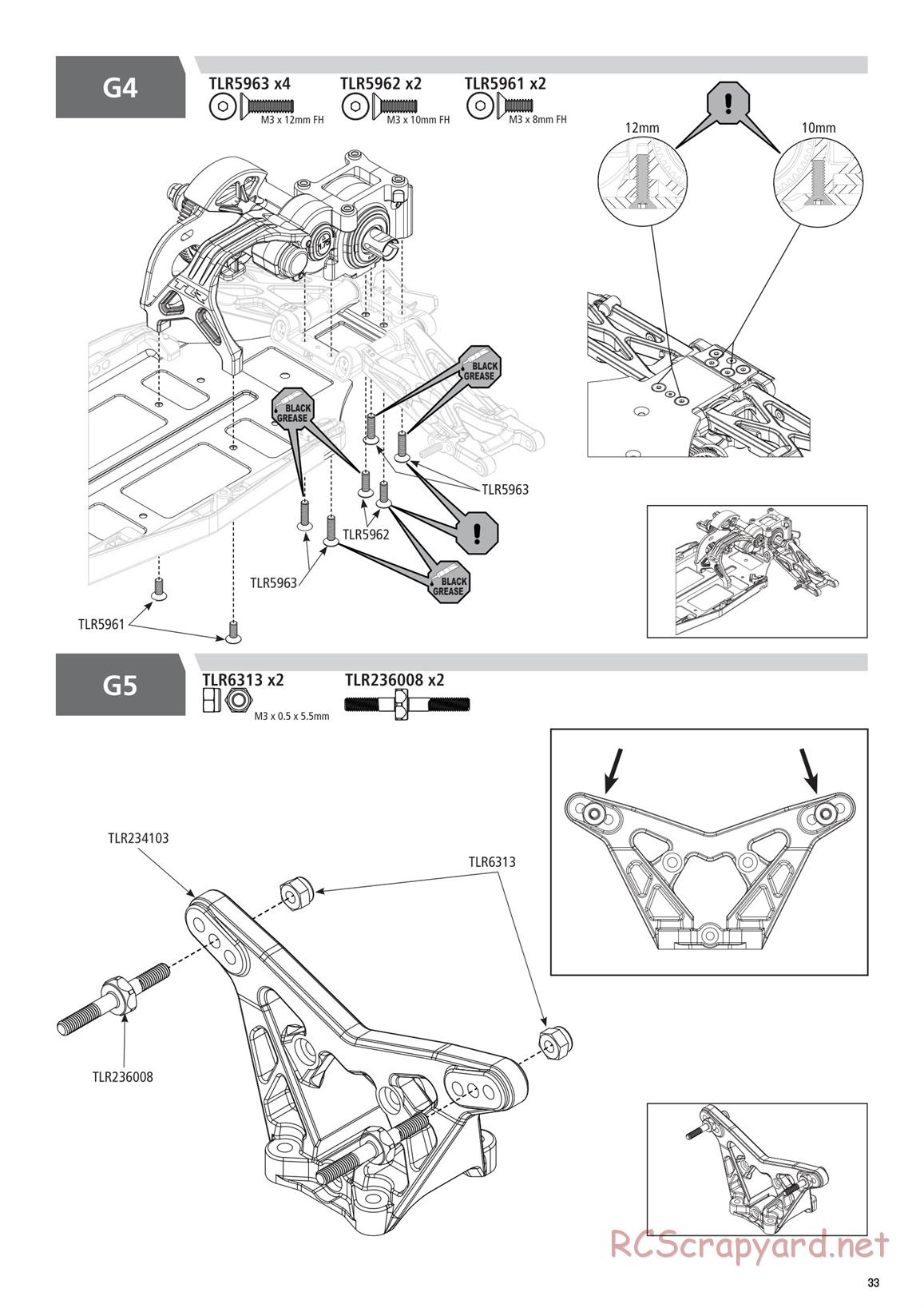 Team Losi - TLR 22 5.0 AC Race - Manual - Page 33
