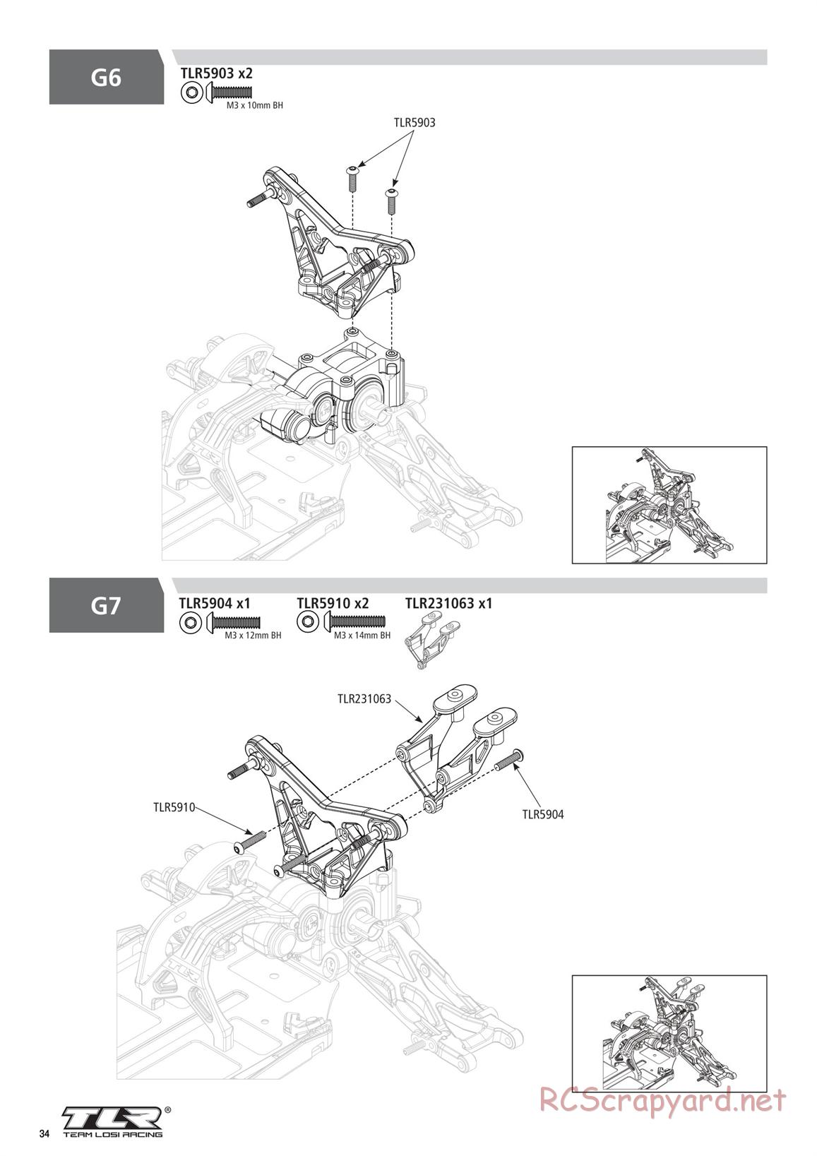 Team Losi - TLR 22 5.0 AC Race - Manual - Page 34