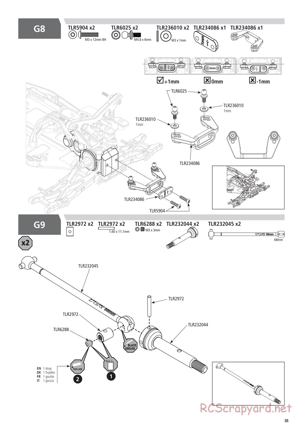 Team Losi - TLR 22 5.0 AC Race - Manual - Page 35