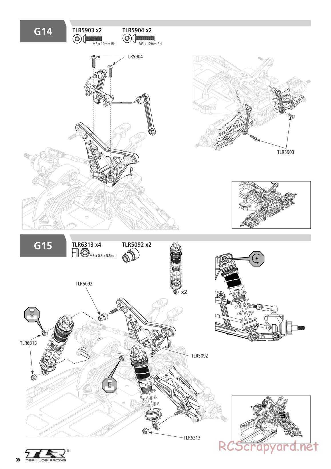 Team Losi - TLR 22 5.0 AC Race - Manual - Page 38