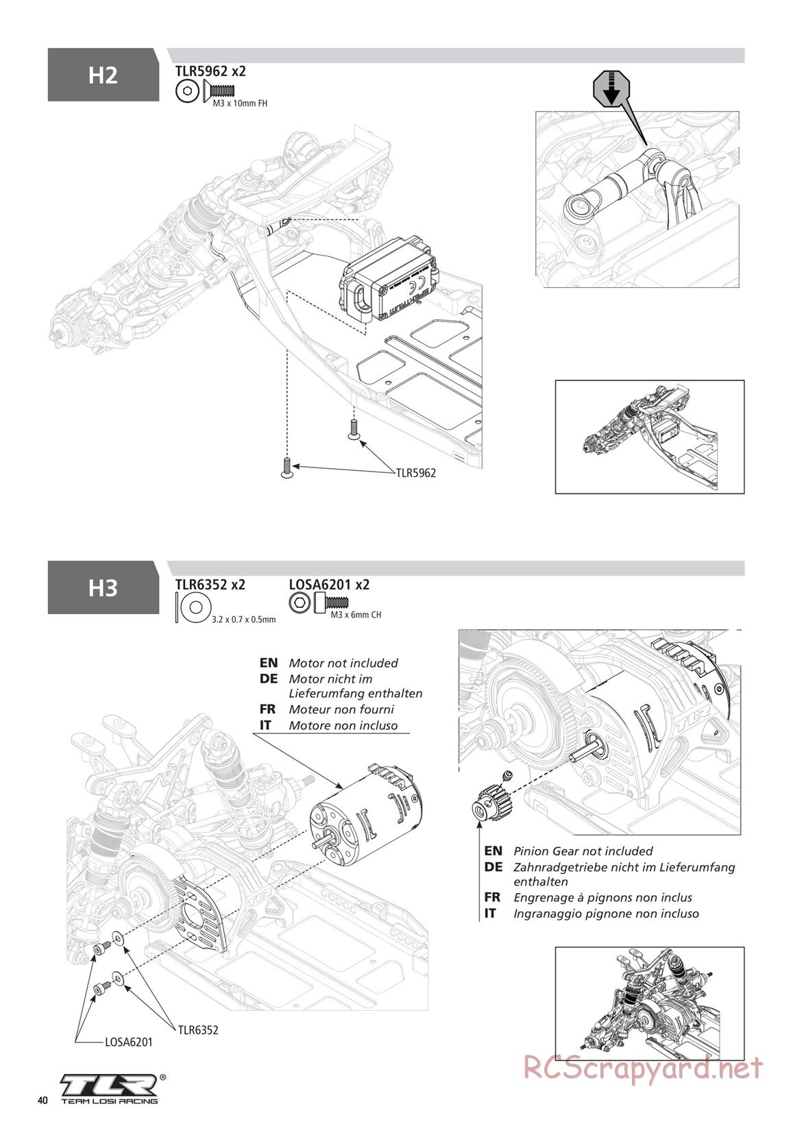 Team Losi - TLR 22 5.0 AC Race - Manual - Page 40