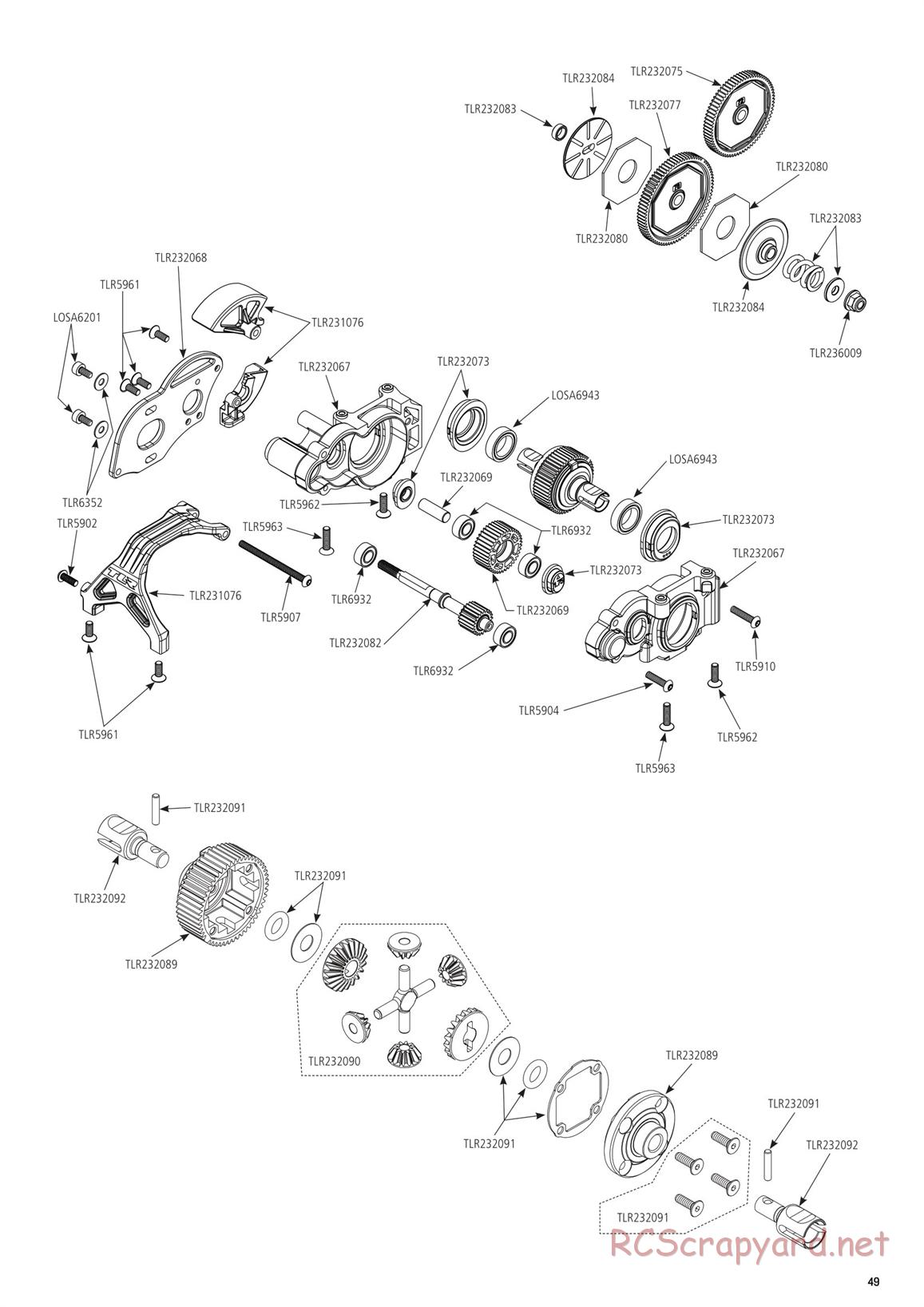 Team Losi - TLR 22 5.0 AC Race - Manual - Page 49