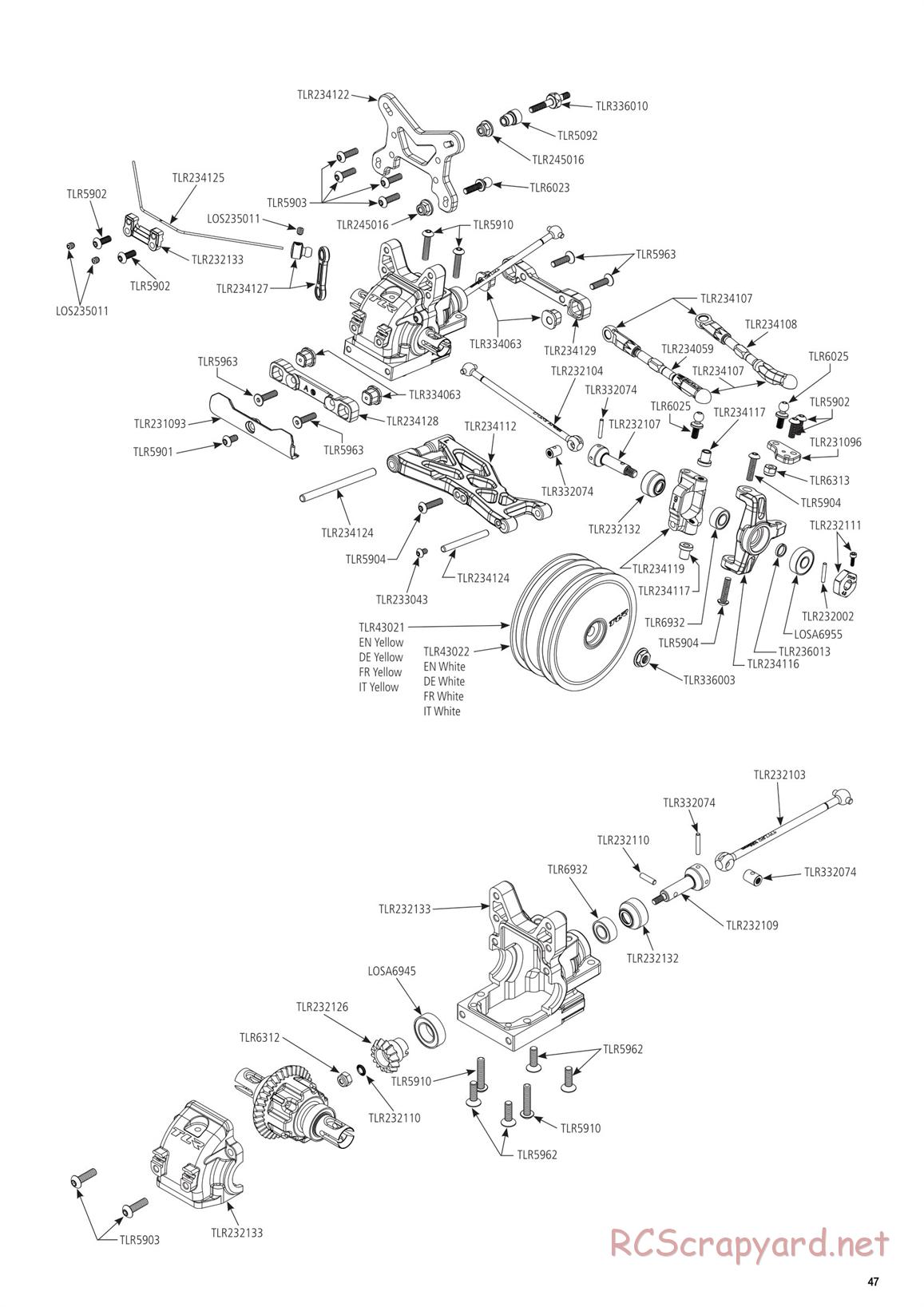 Team Losi - TLR 22X-4 Race - Manual - Page 1