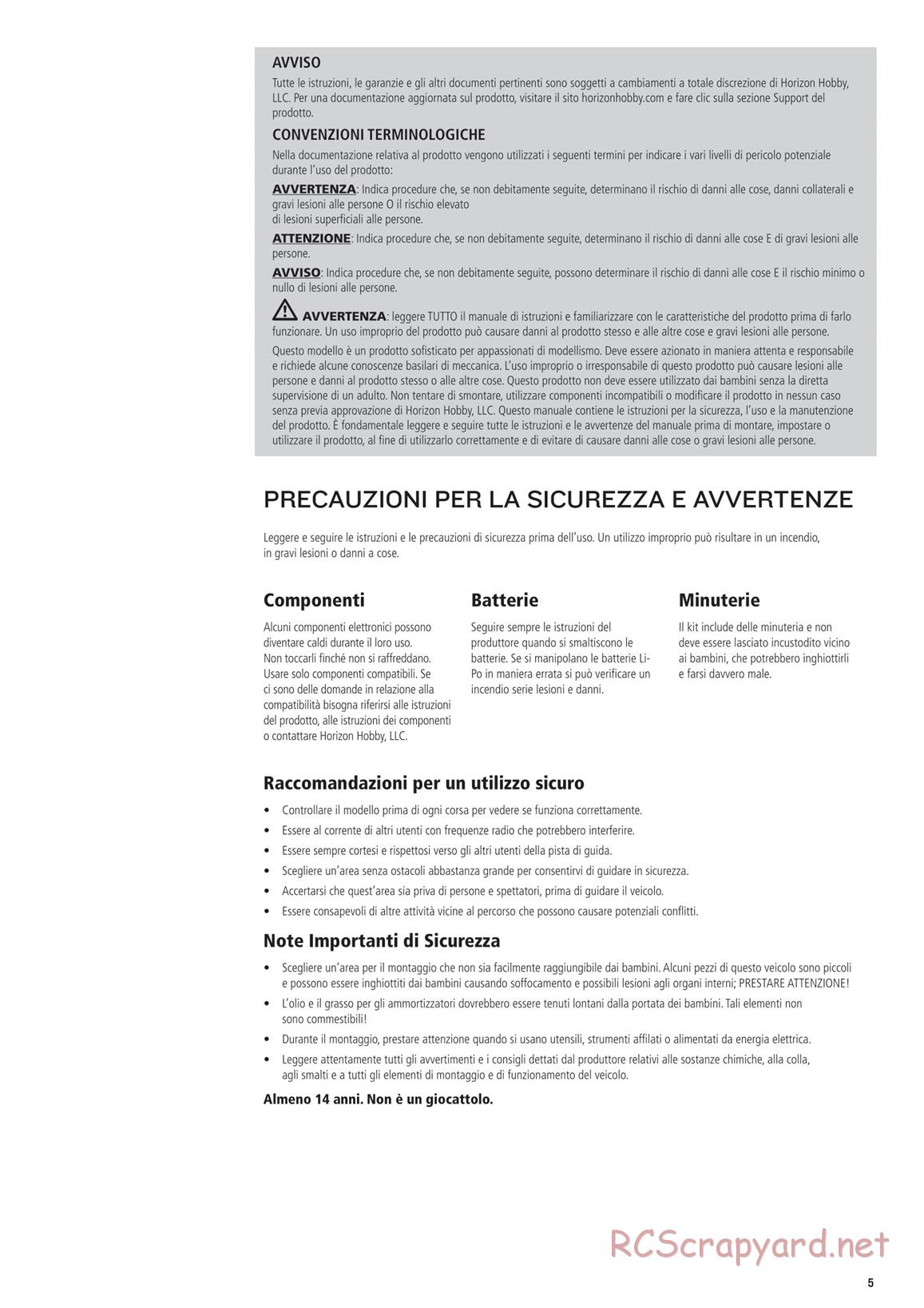 Team Losi - TLR 22X-4 Race - Manual - Page 5