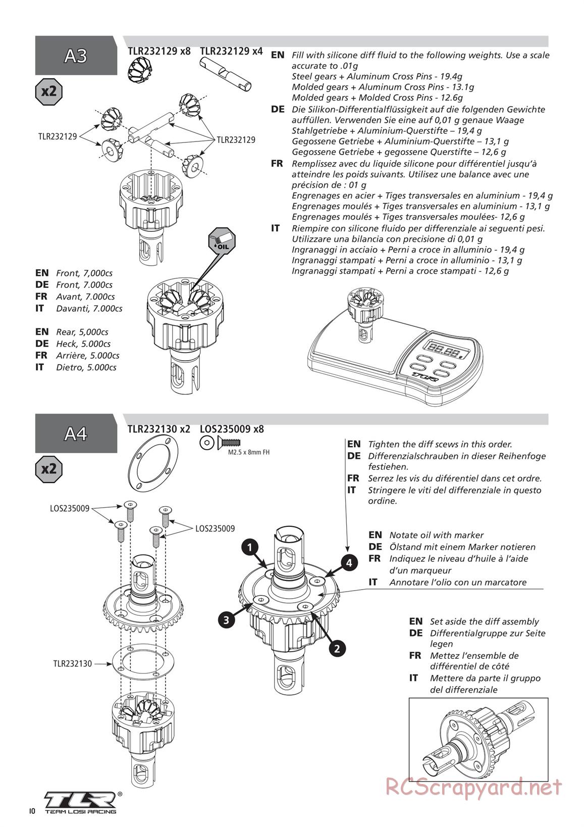 Team Losi - TLR 22X-4 Race - Manual - Page 10