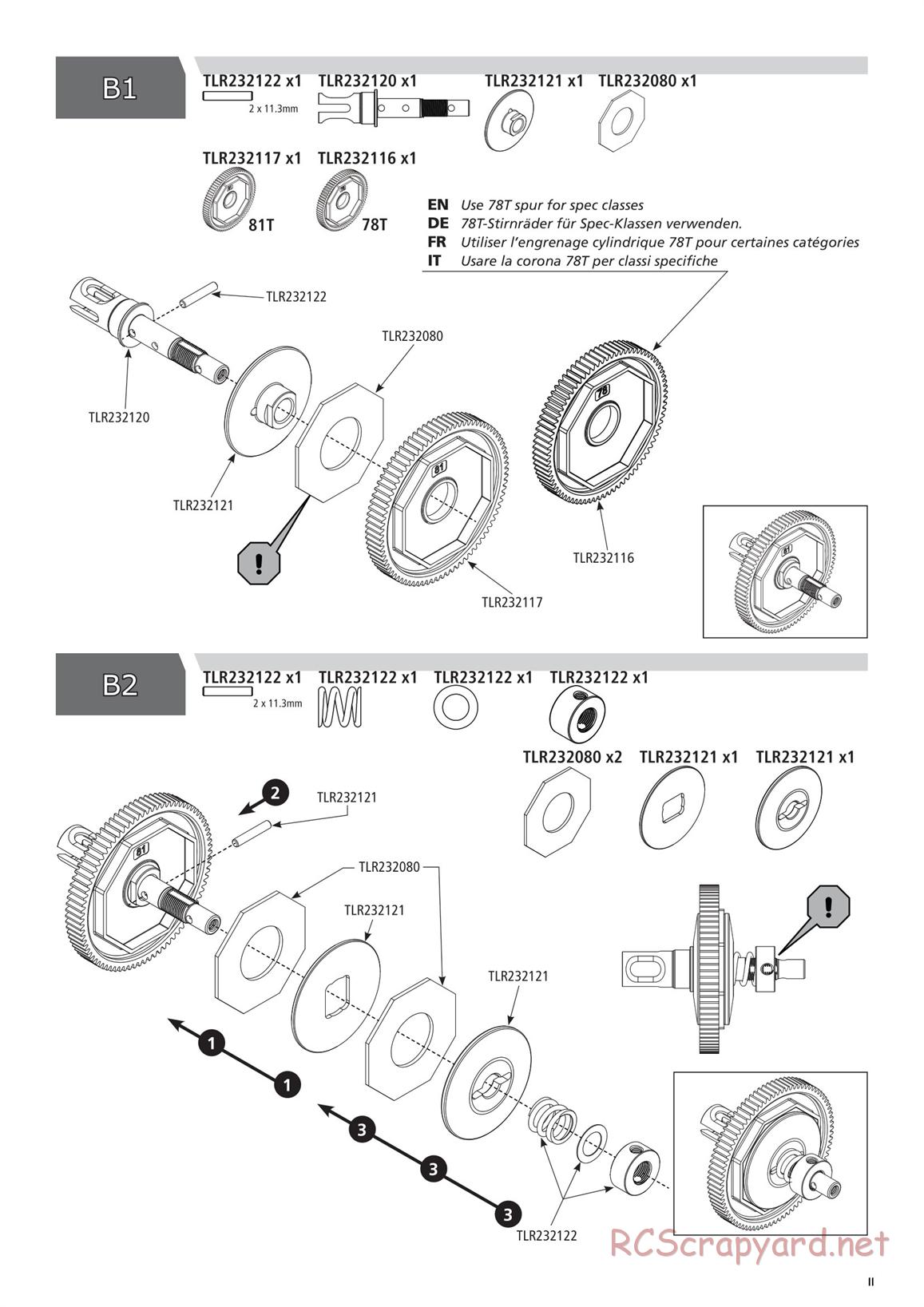 Team Losi - TLR 22X-4 Race - Manual - Page 11