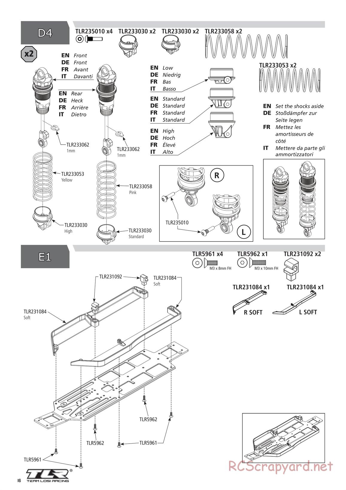 Team Losi - TLR 22X-4 Race - Manual - Page 16