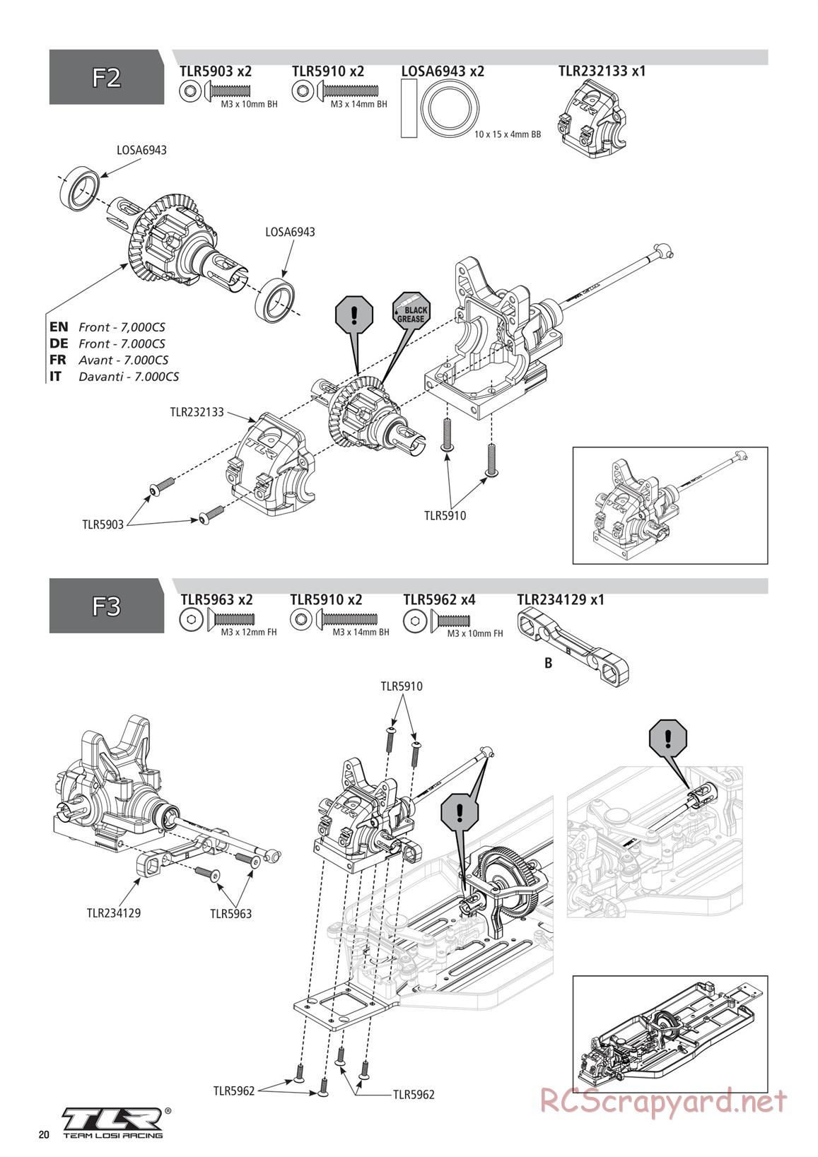 Team Losi - TLR 22X-4 Race - Manual - Page 20