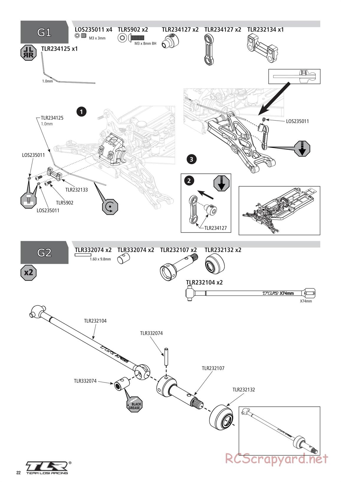 Team Losi - TLR 22X-4 Race - Manual - Page 22