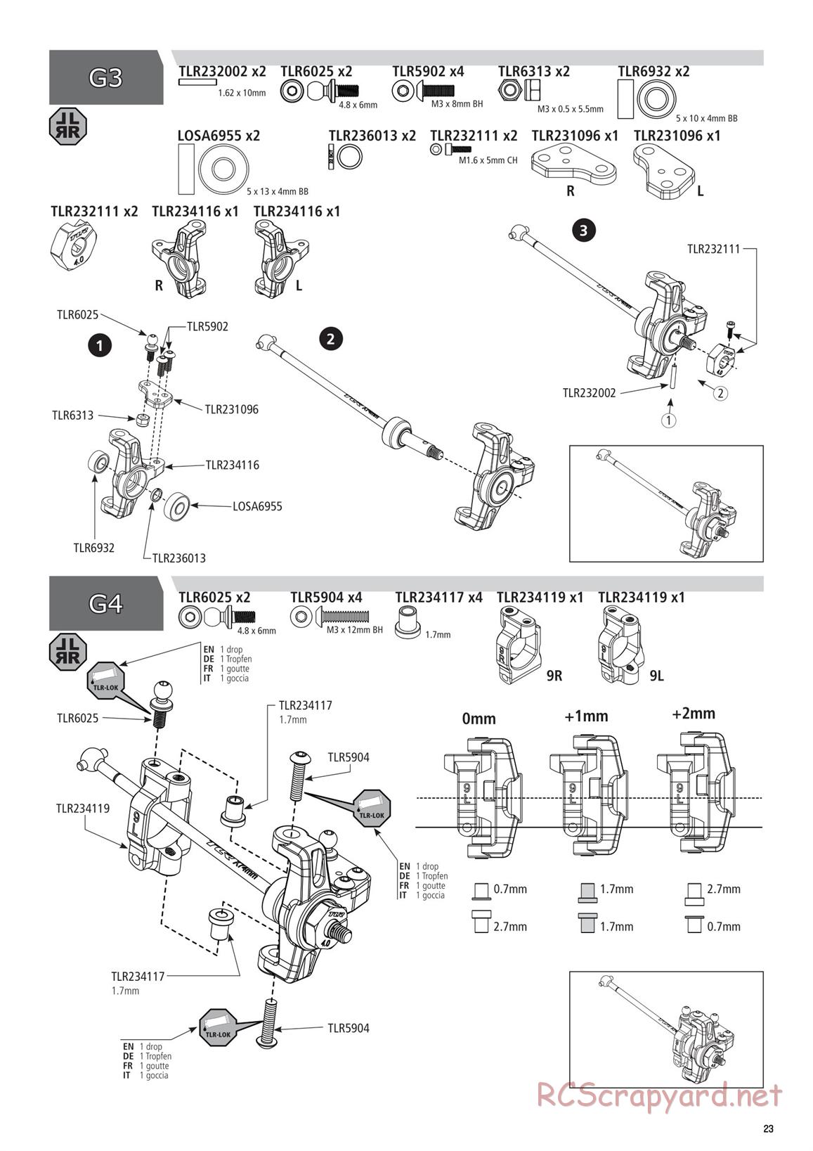Team Losi - TLR 22X-4 Race - Manual - Page 23