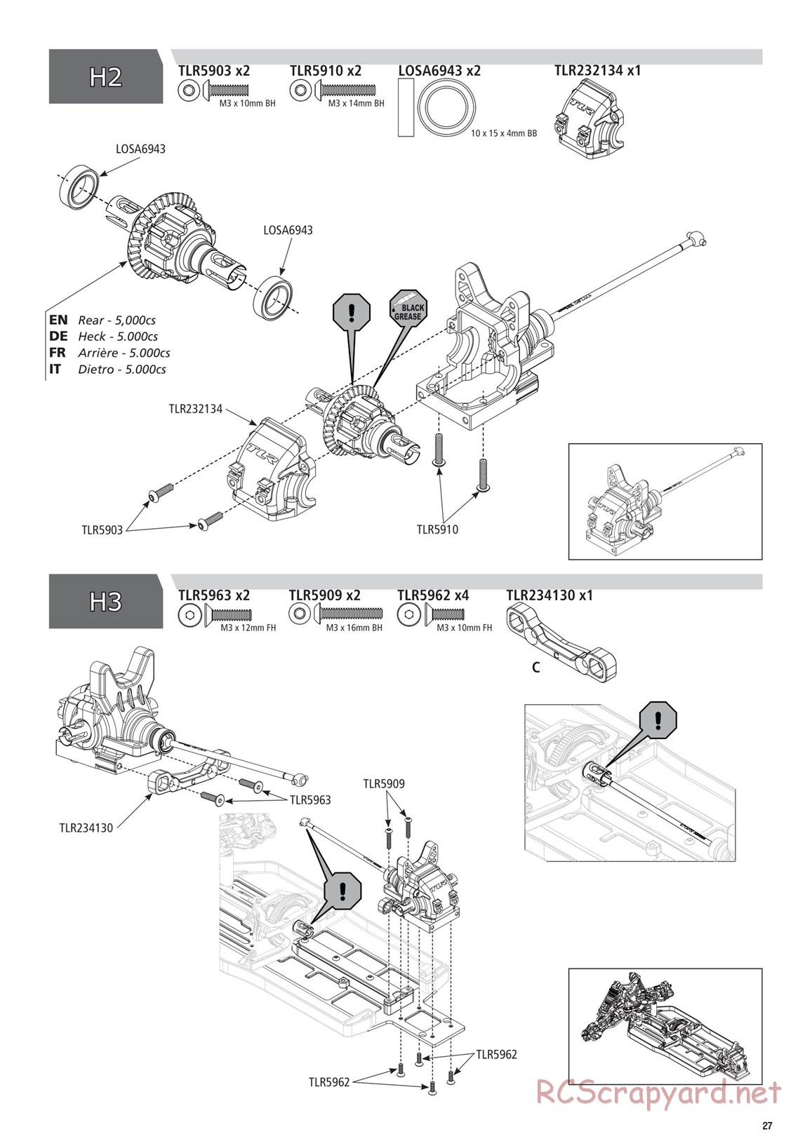 Team Losi - TLR 22X-4 Race - Manual - Page 27