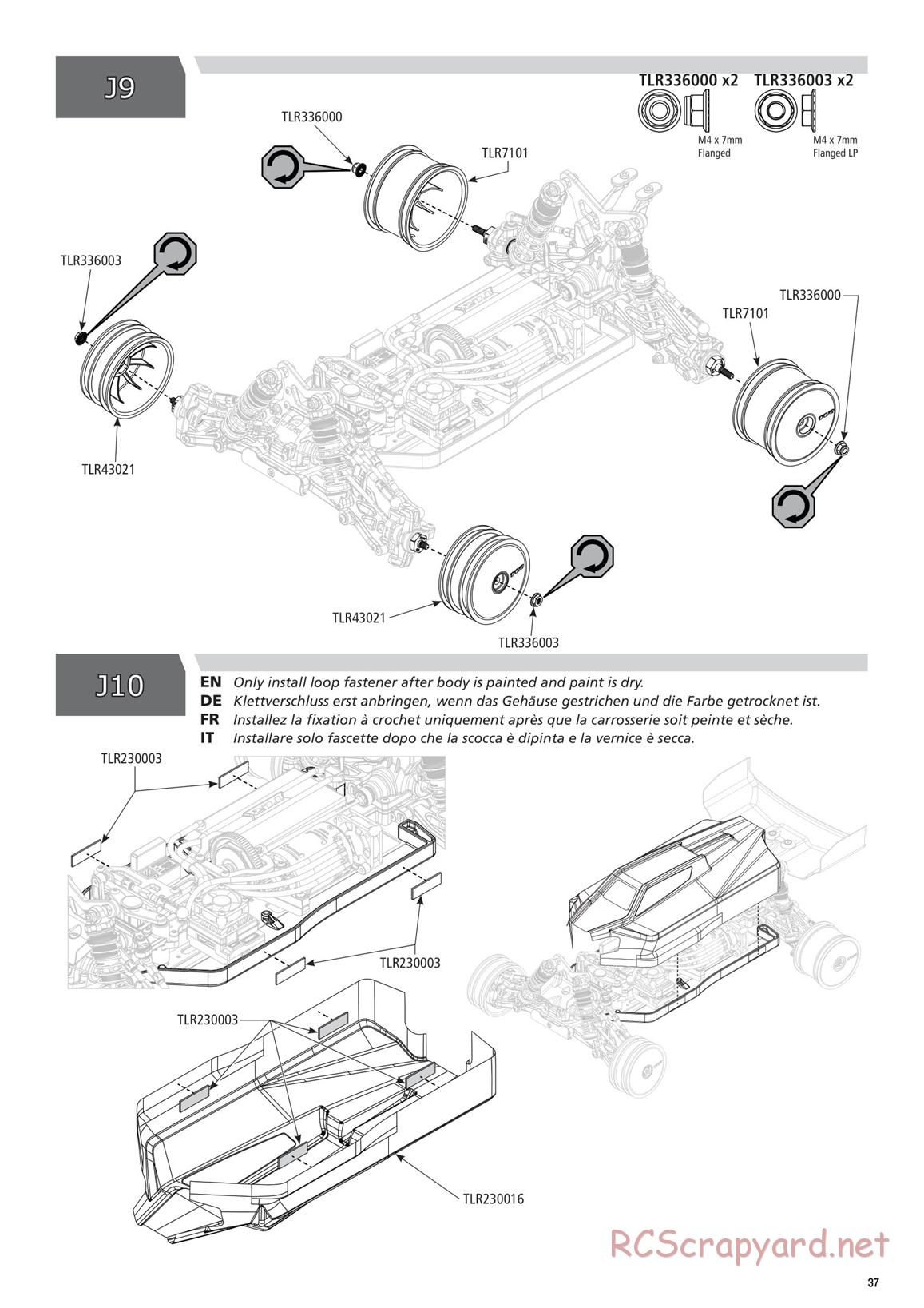 Team Losi - TLR 22X-4 Race - Manual - Page 37