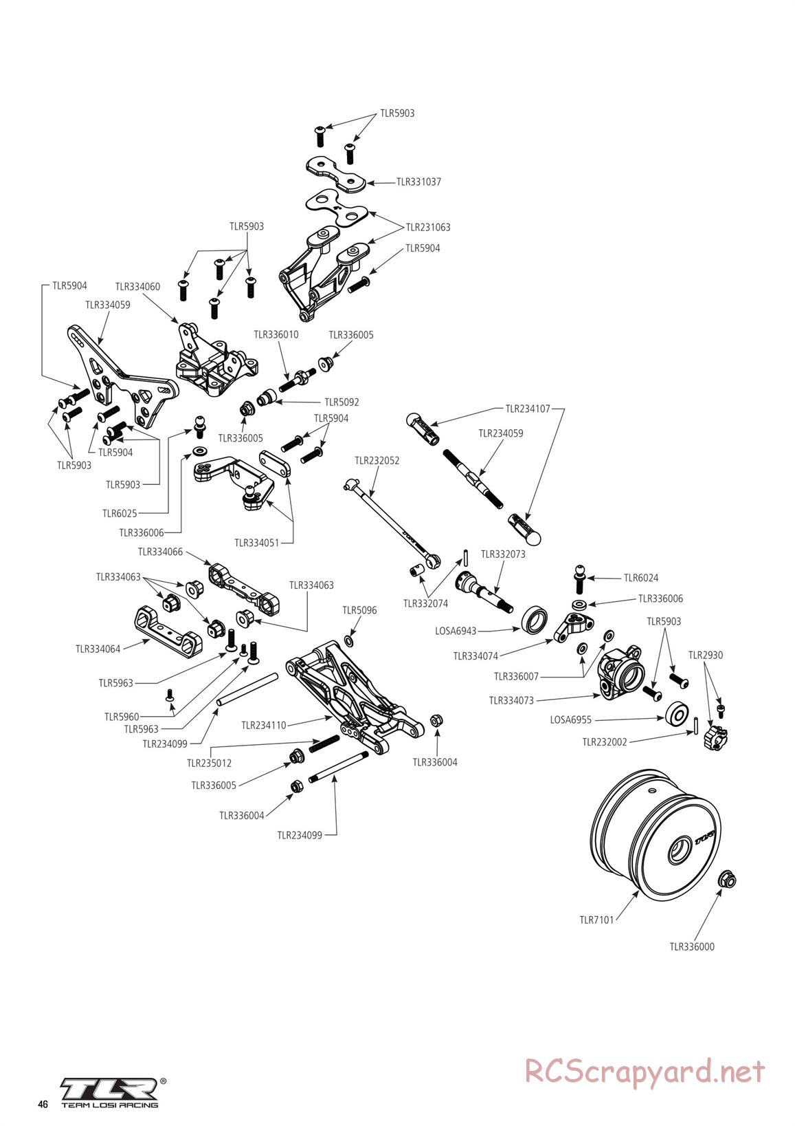 Team Losi - TLR 22 5.0 DC Elite Race - Manual - Page 3