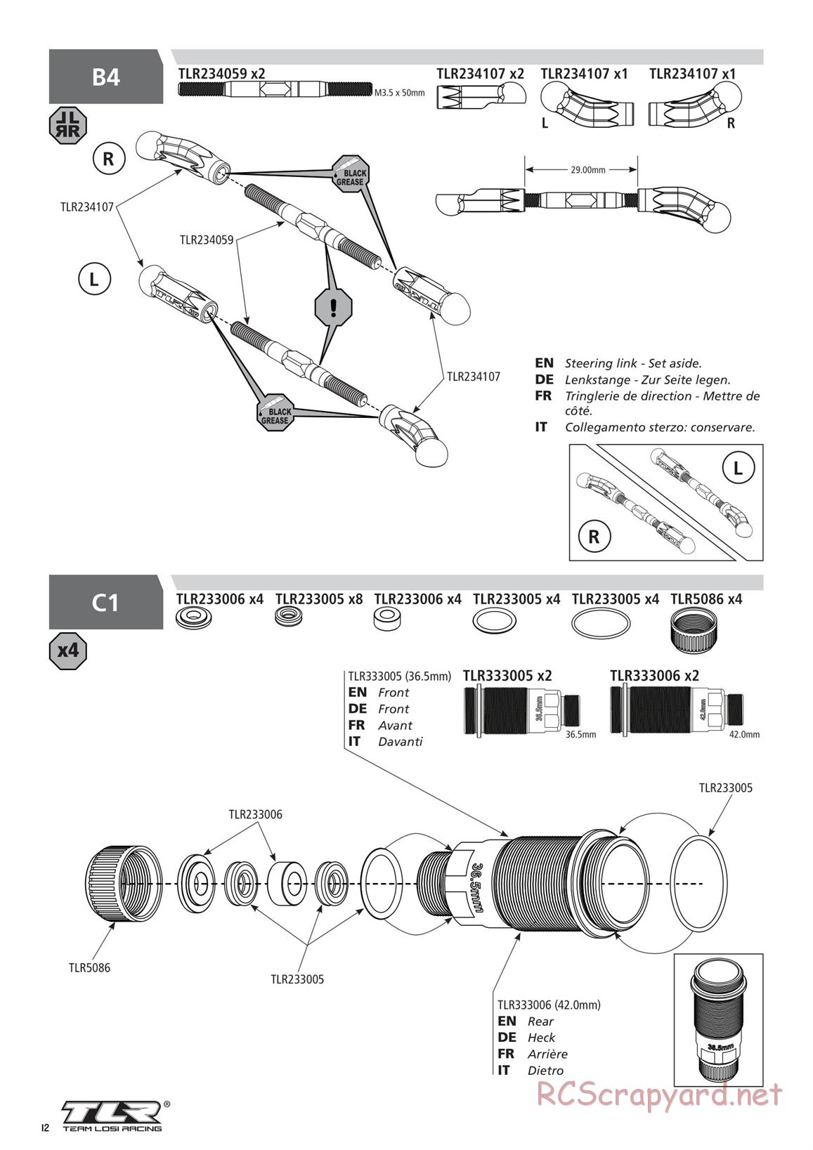 Team Losi - TLR 22 5.0 DC Elite Race - Manual - Page 12