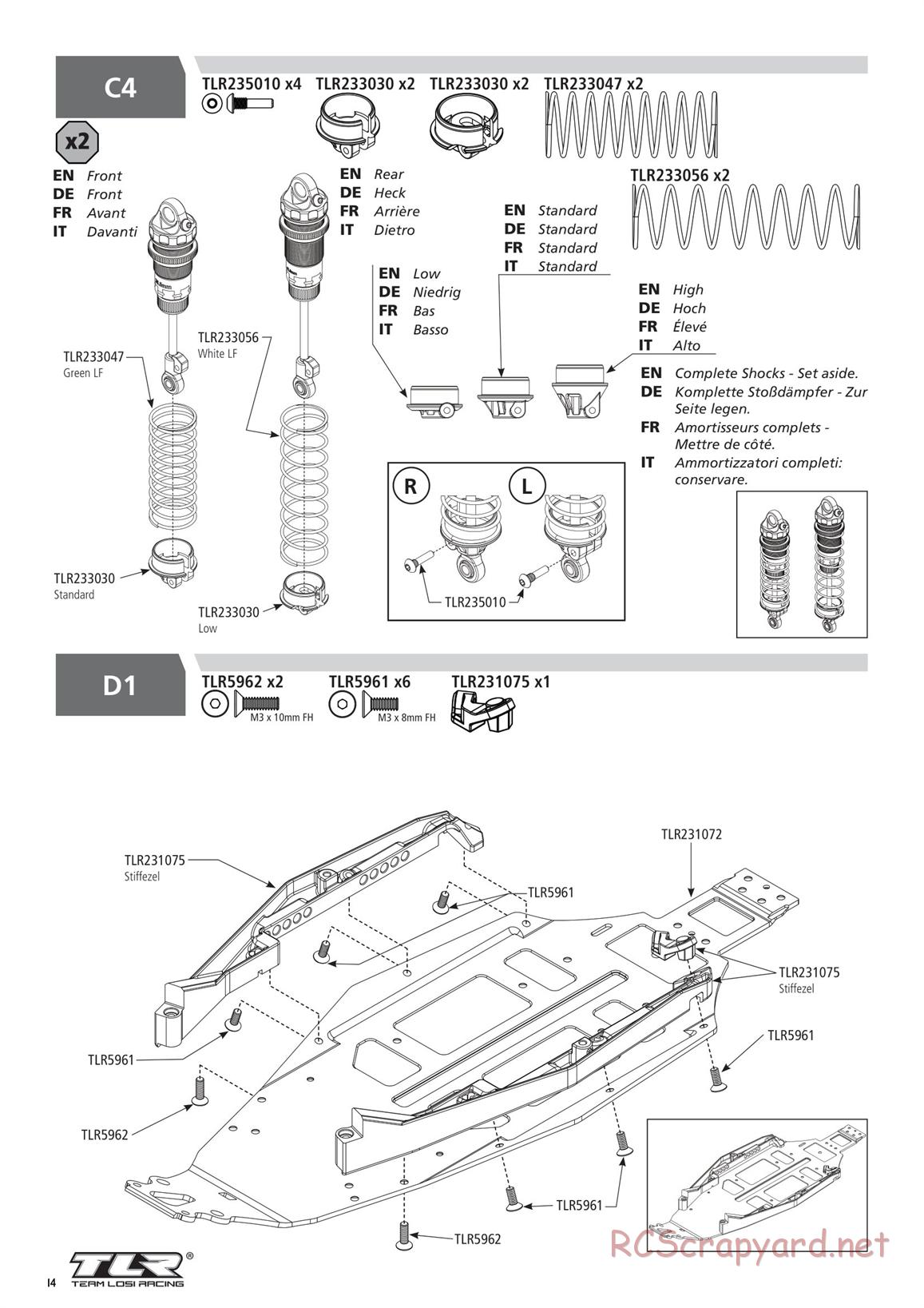 Team Losi - TLR 22 5.0 DC Elite Race - Manual - Page 14