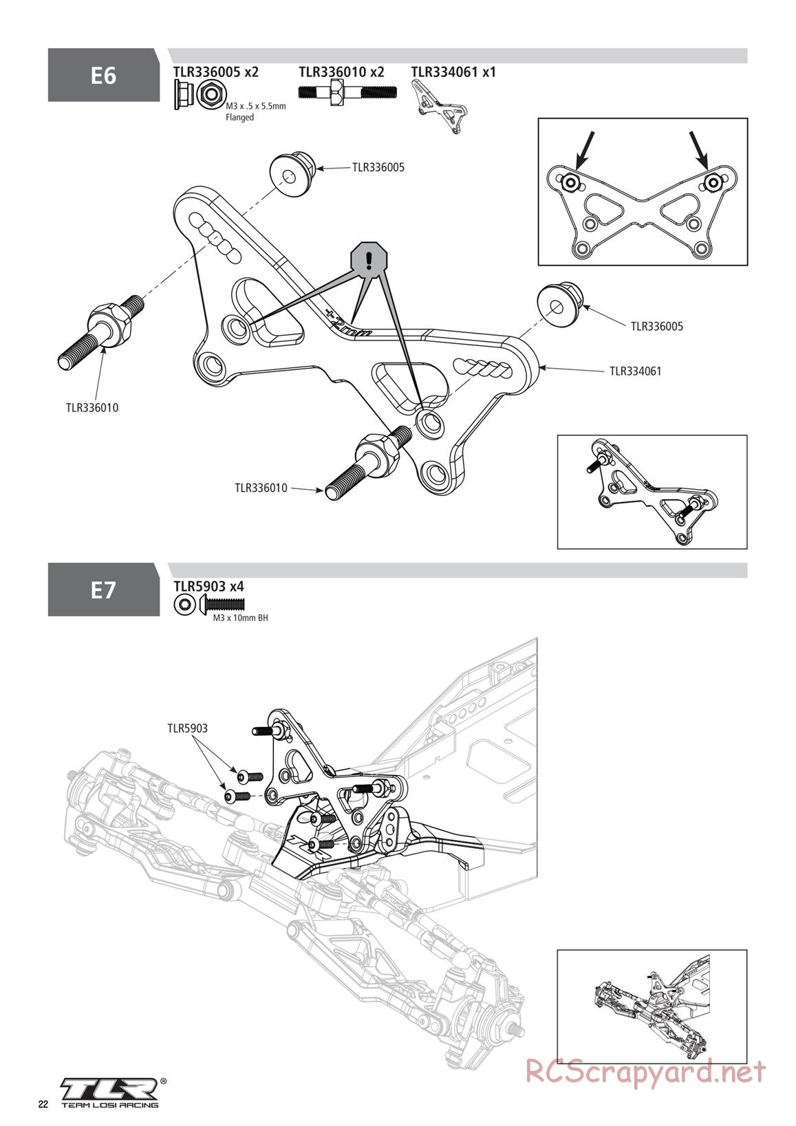 Team Losi - TLR 22 5.0 DC Elite Race - Manual - Page 22