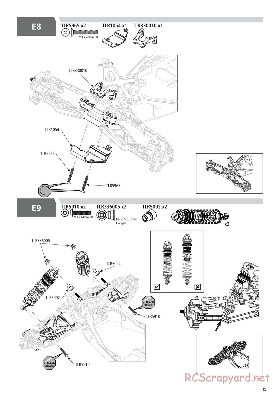 Team Losi - TLR 22 5.0 DC Elite Race - Manual - Page 23