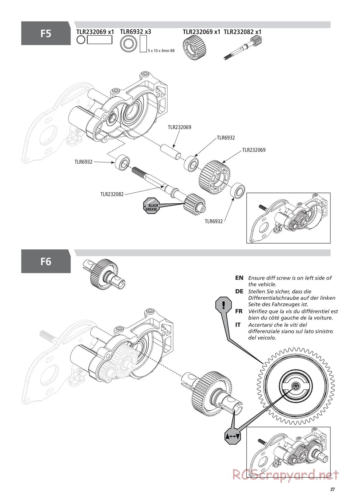 Team Losi - TLR 22 5.0 DC Elite Race - Manual - Page 27