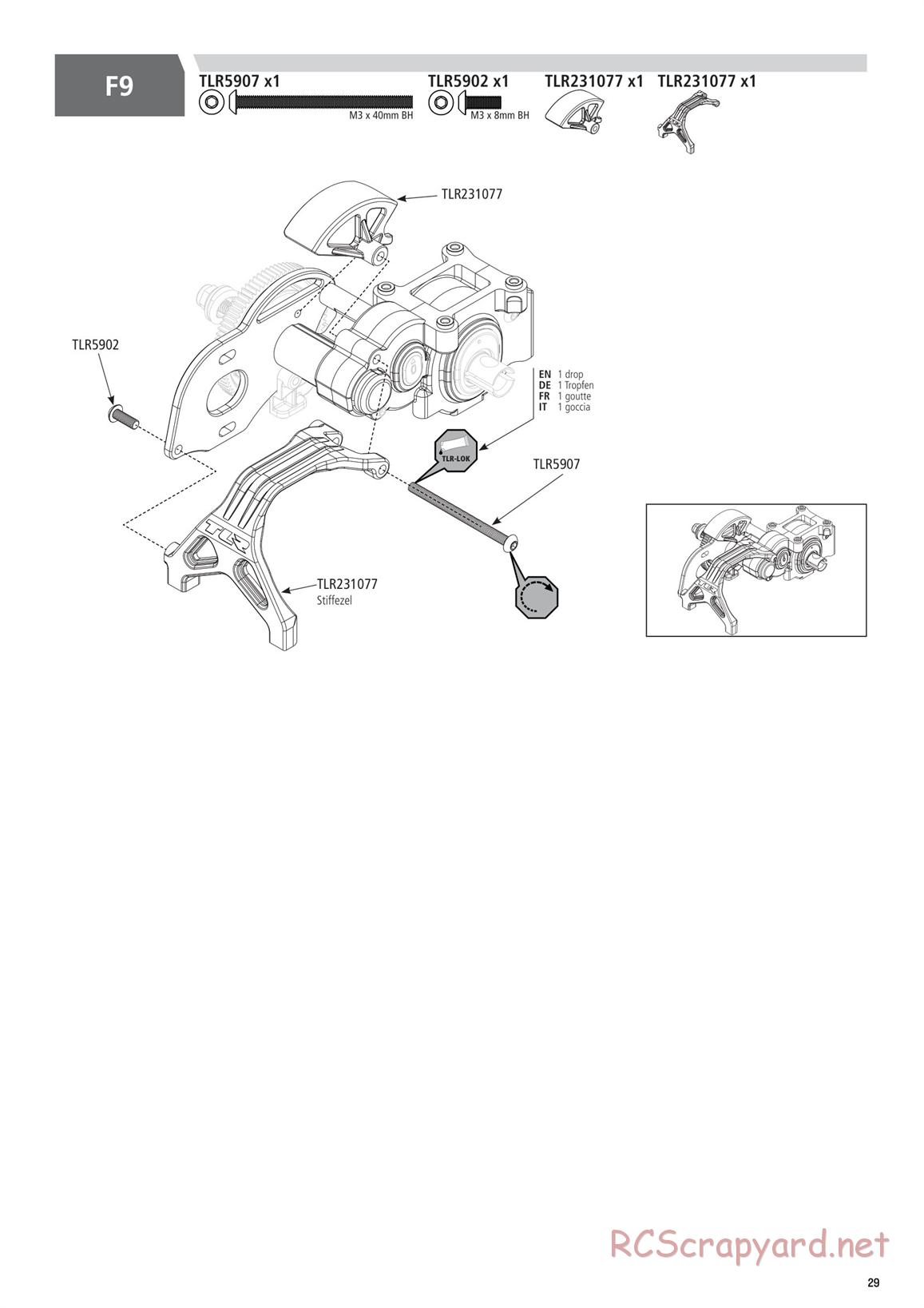 Team Losi - TLR 22 5.0 DC Elite Race - Manual - Page 29