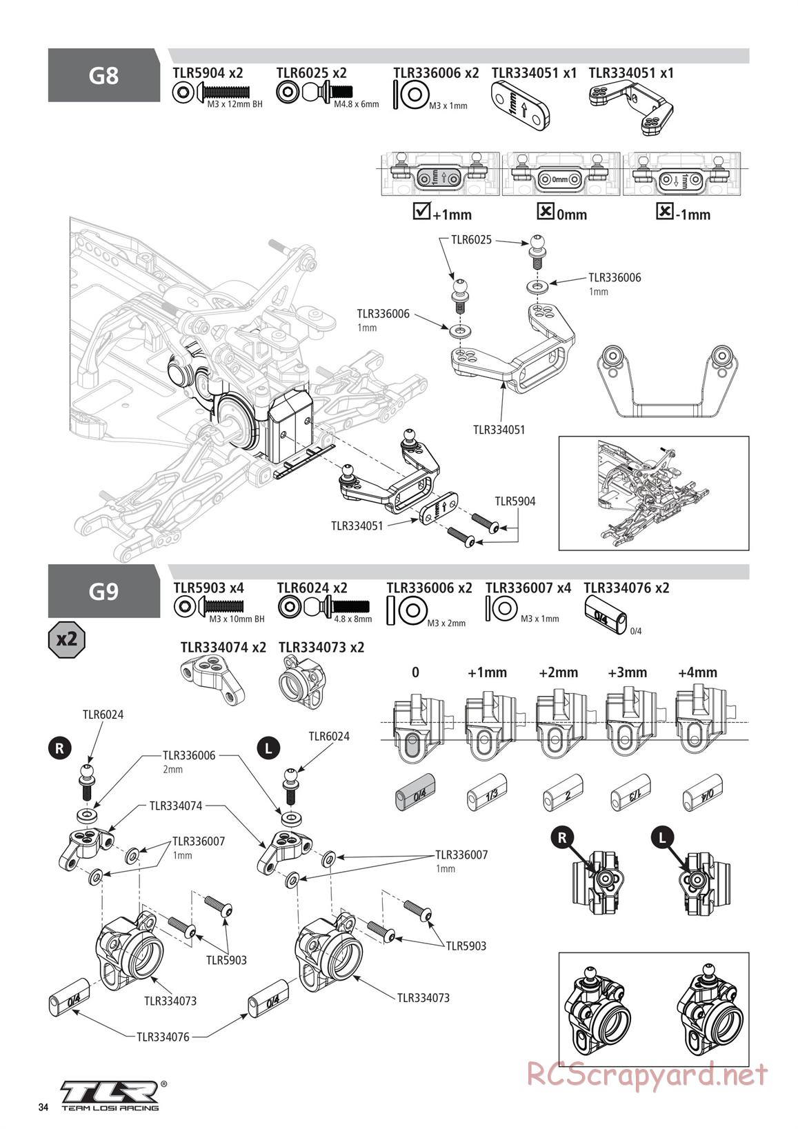 Team Losi - TLR 22 5.0 DC Elite Race - Manual - Page 34