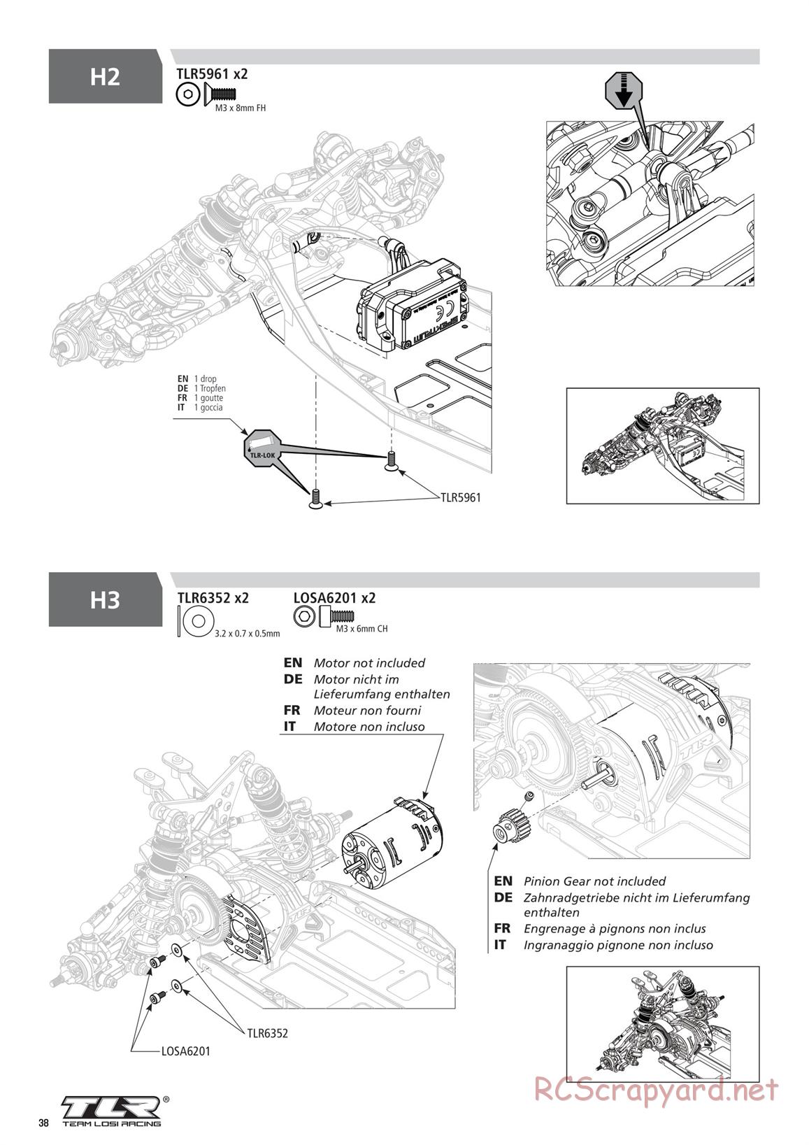 Team Losi - TLR 22 5.0 DC Elite Race - Manual - Page 38