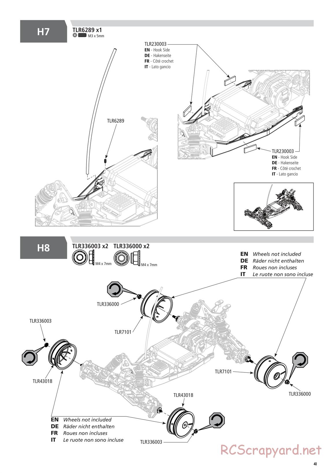 Team Losi - TLR 22 5.0 DC Elite Race - Manual - Page 41