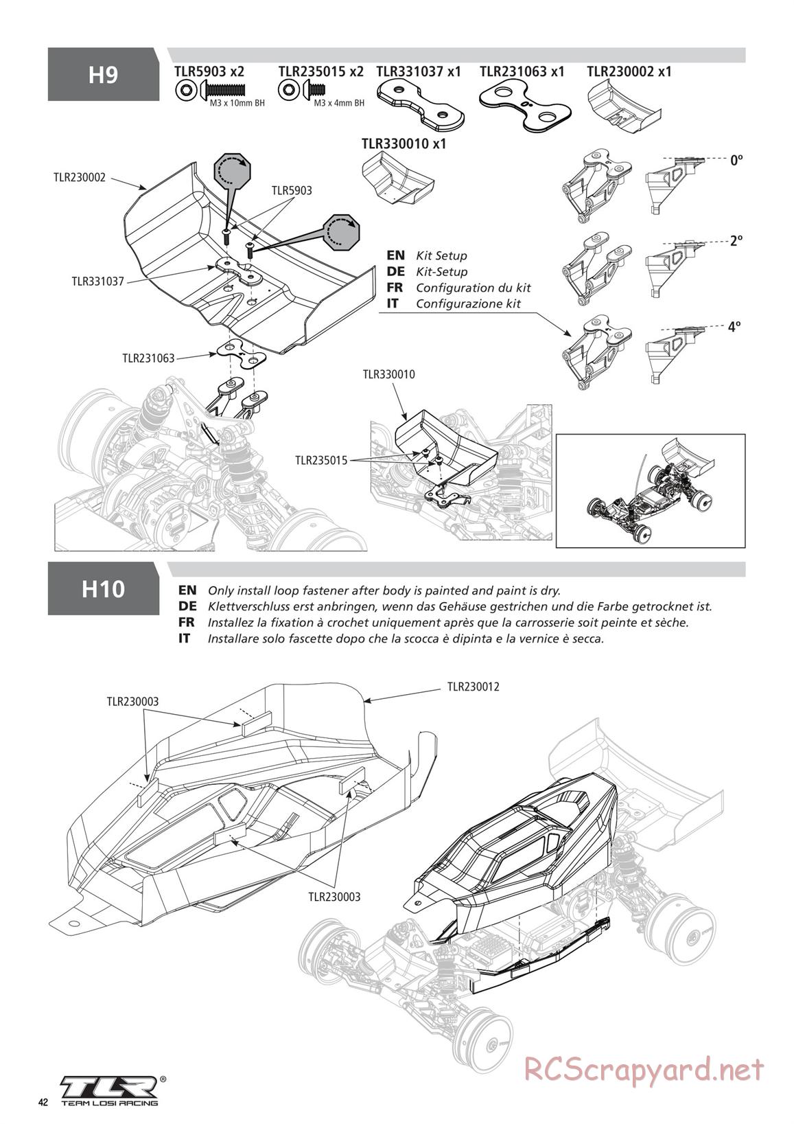 Team Losi - TLR 22 5.0 DC Elite Race - Manual - Page 42