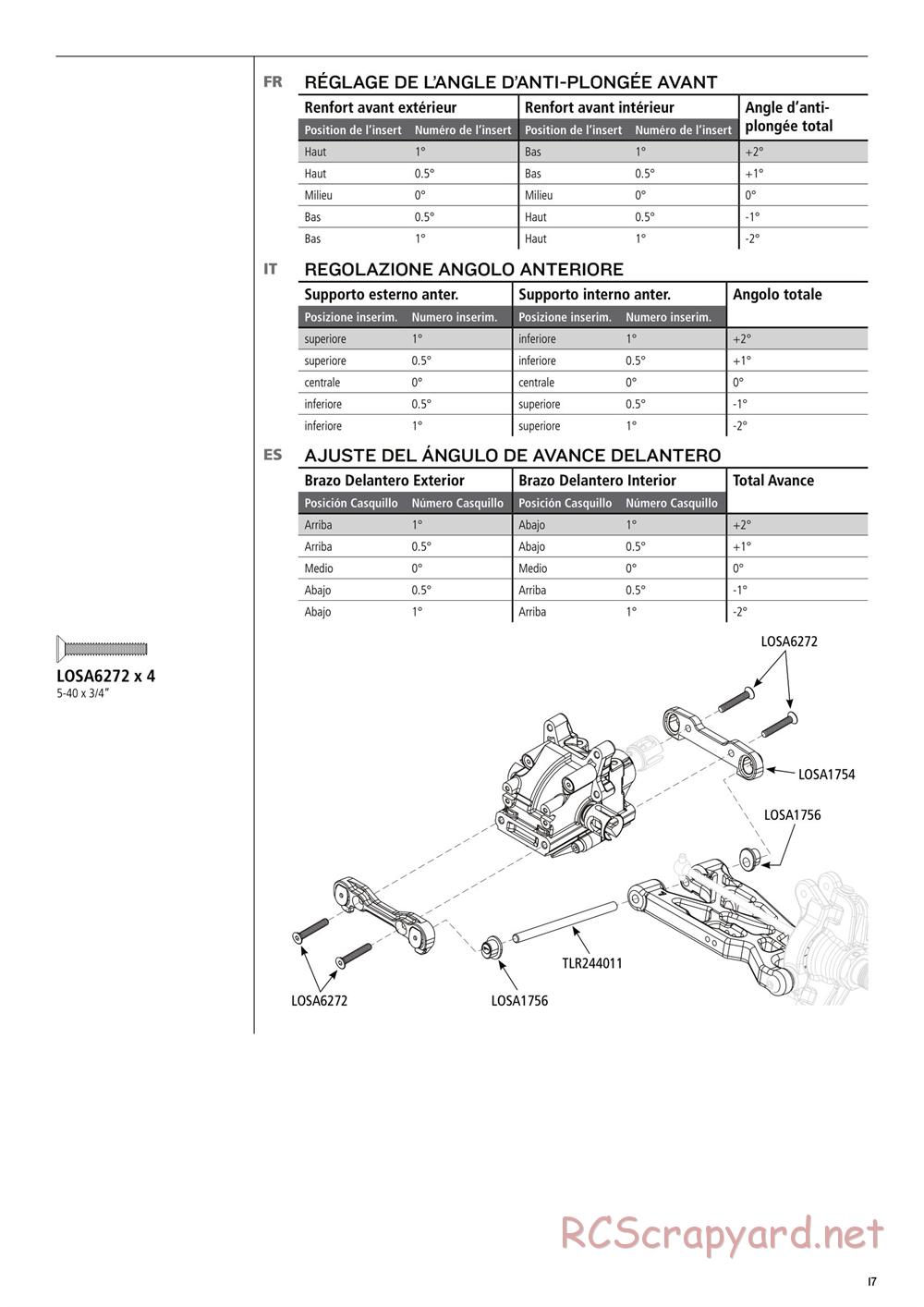 Team Losi - 8IGHT 3.0 - Manual - Page 17