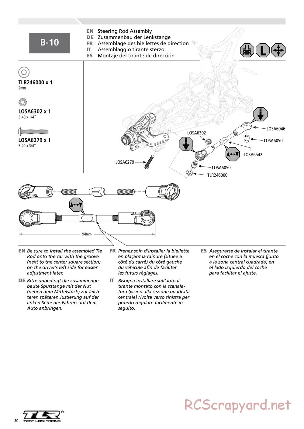 Team Losi - 8IGHT 3.0 - Manual - Page 20