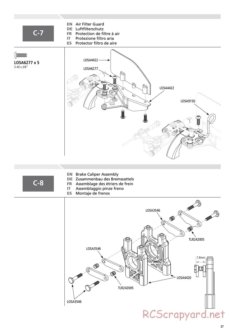 Team Losi - 8IGHT 3.0 - Manual - Page 27