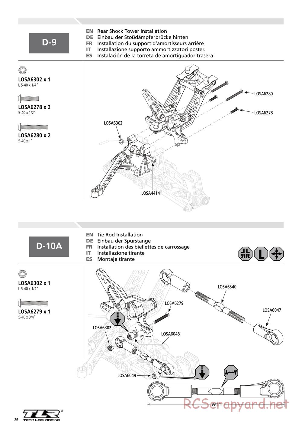 Team Losi - 8IGHT 3.0 - Manual - Page 36