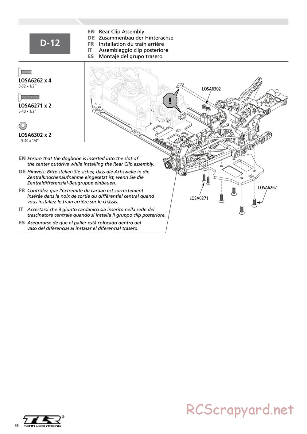 Team Losi - 8IGHT 3.0 - Manual - Page 38