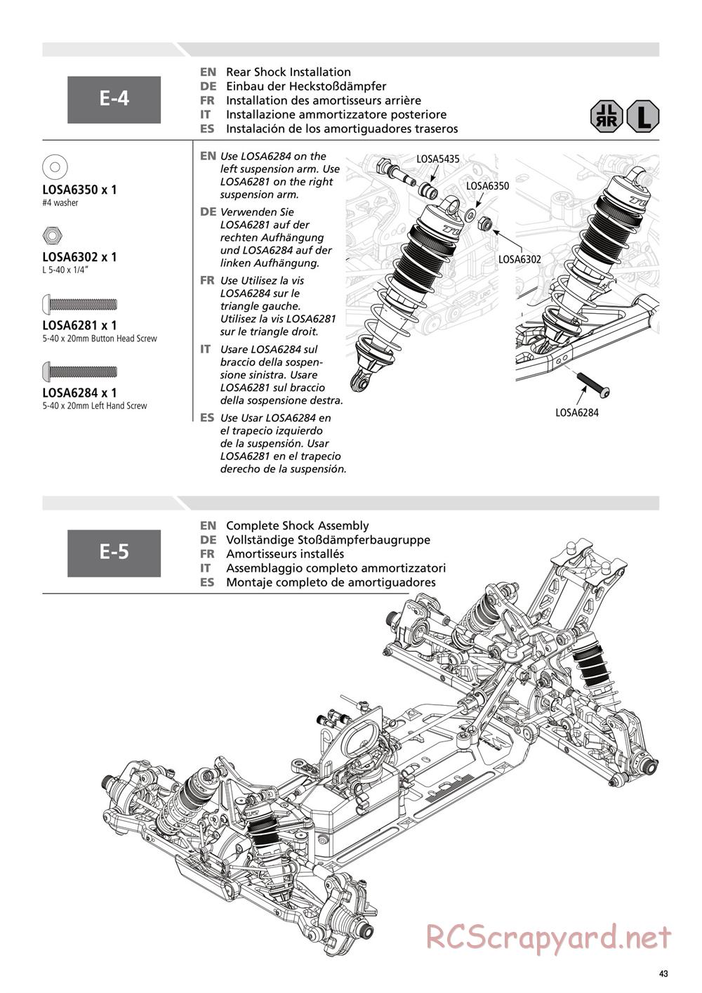 Team Losi - 8IGHT 3.0 - Manual - Page 43