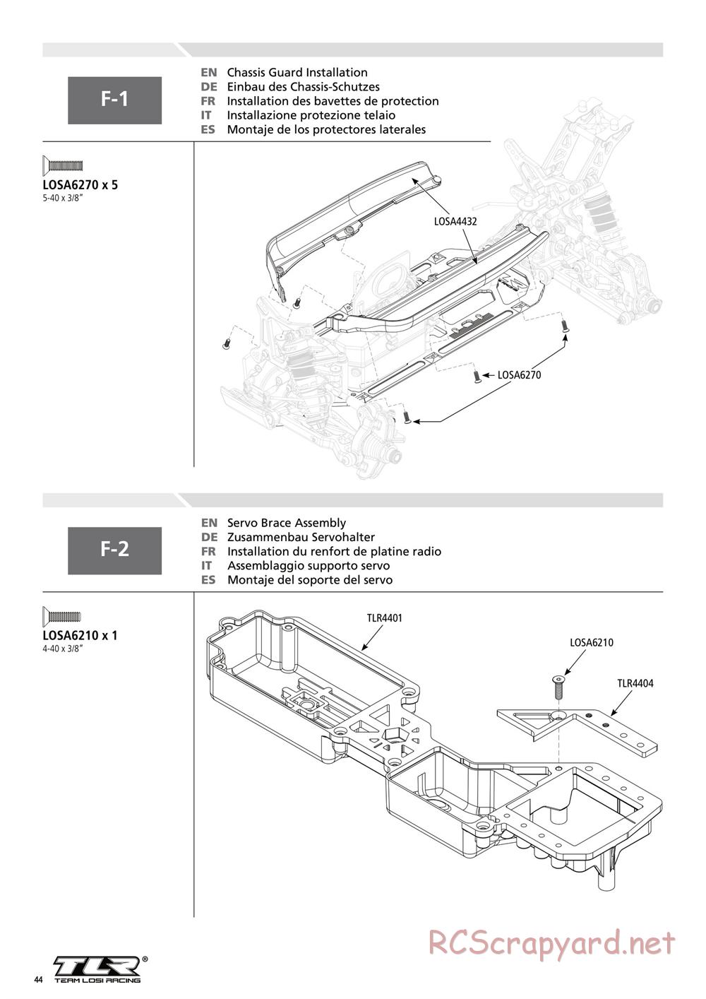 Team Losi - 8IGHT 3.0 - Manual - Page 44