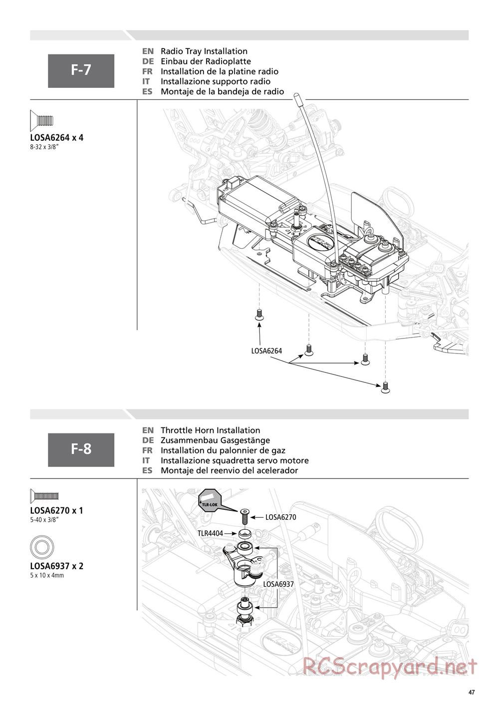 Team Losi - 8IGHT 3.0 - Manual - Page 47