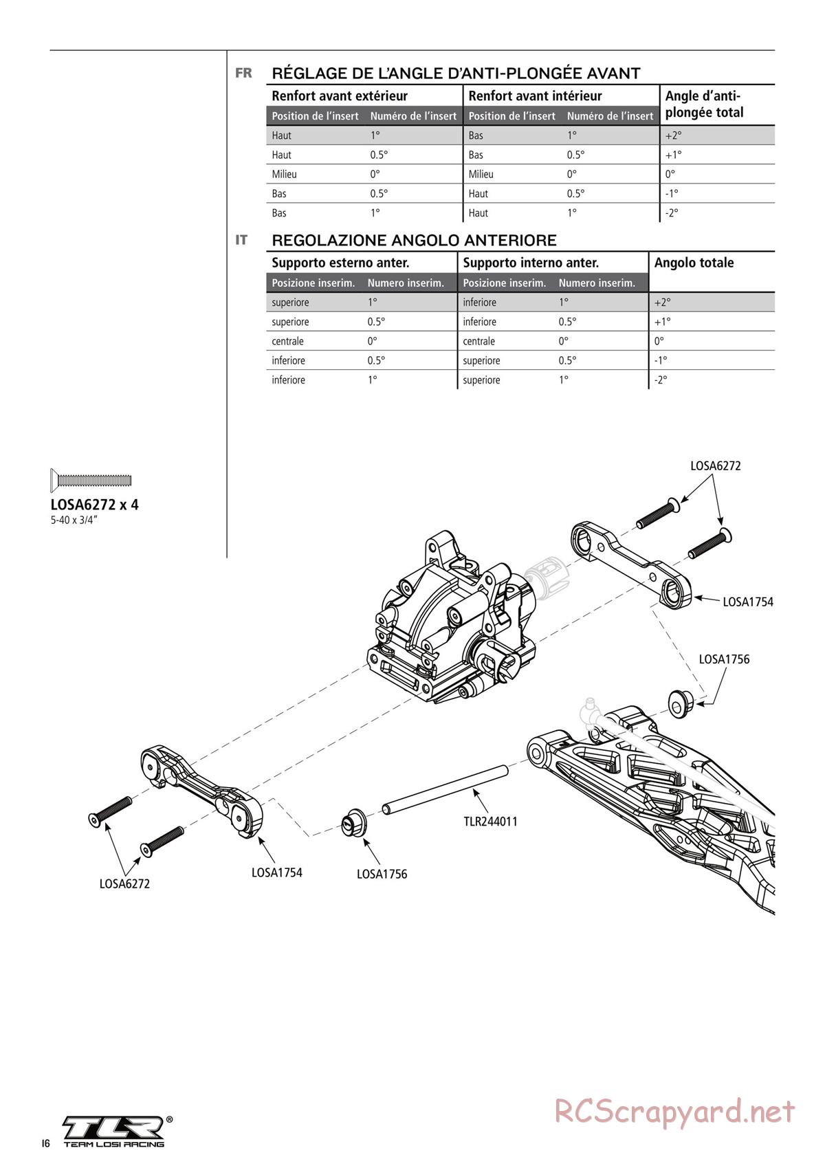 Team Losi - 8ight-T 3.0 Race - Manual - Page 16