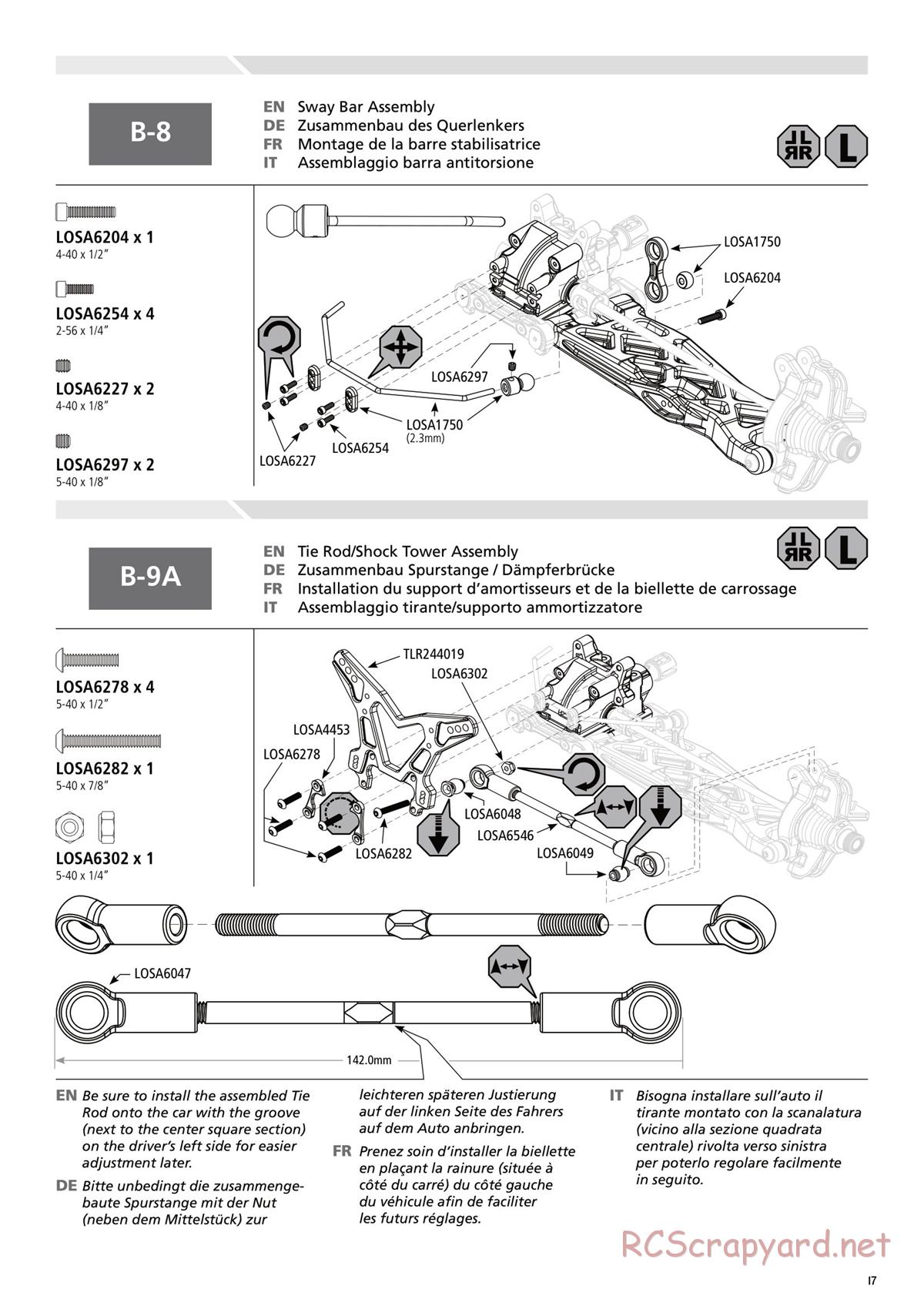 Team Losi - 8ight-T 3.0 Race - Manual - Page 17
