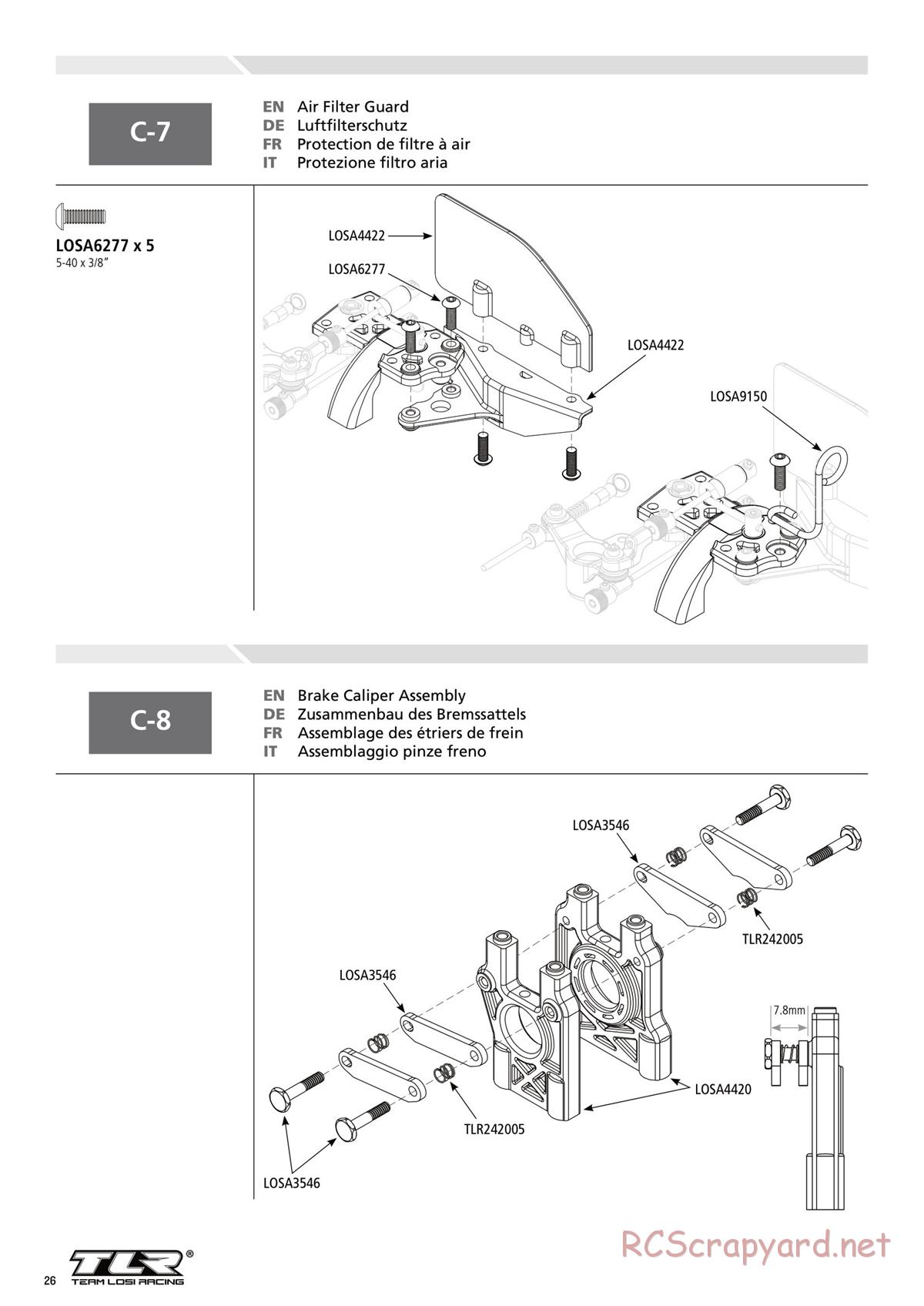 Team Losi - 8ight-T 3.0 Race - Manual - Page 26