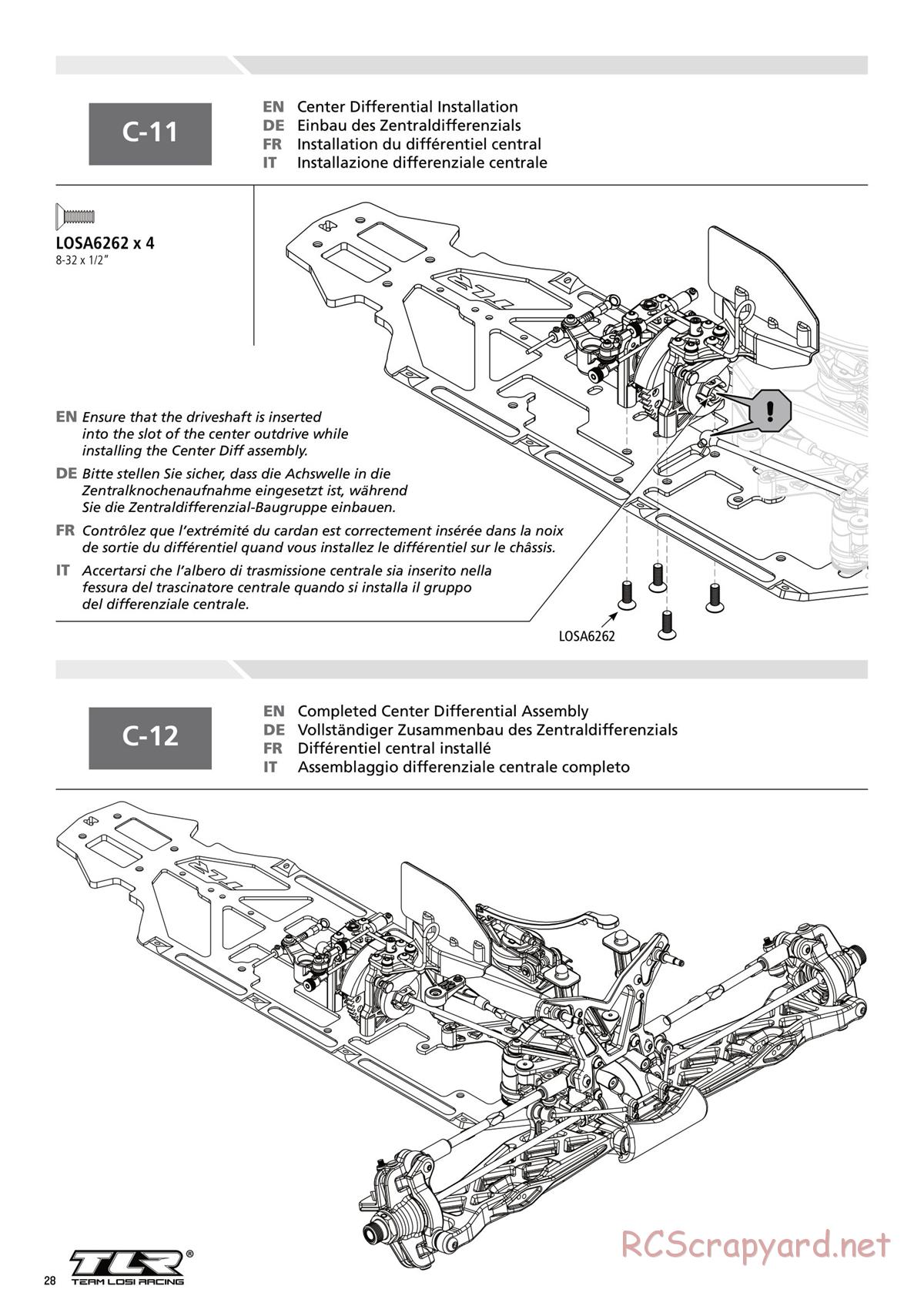 Team Losi - 8ight-T 3.0 Race - Manual - Page 28