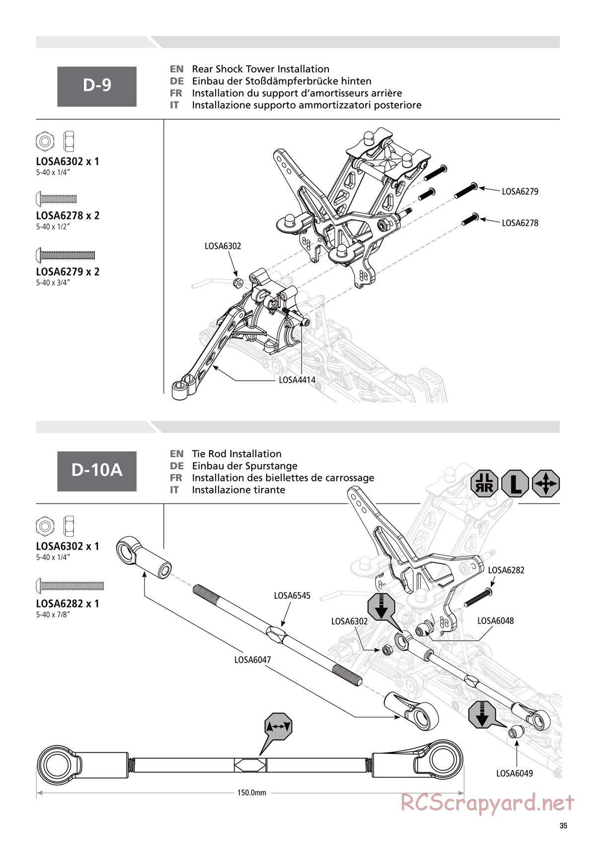 Team Losi - 8ight-T 3.0 Race - Manual - Page 35