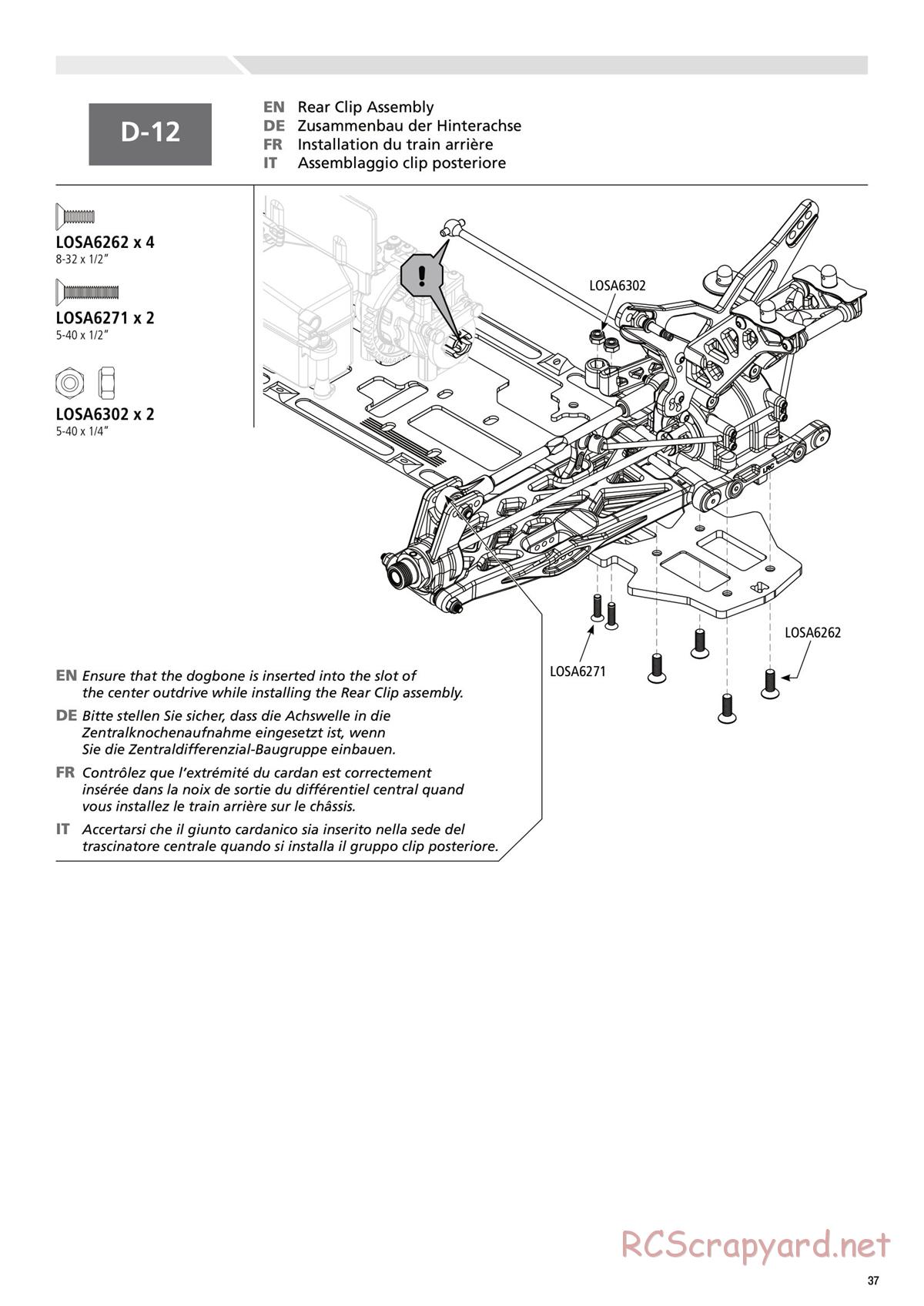 Team Losi - 8ight-T 3.0 Race - Manual - Page 37