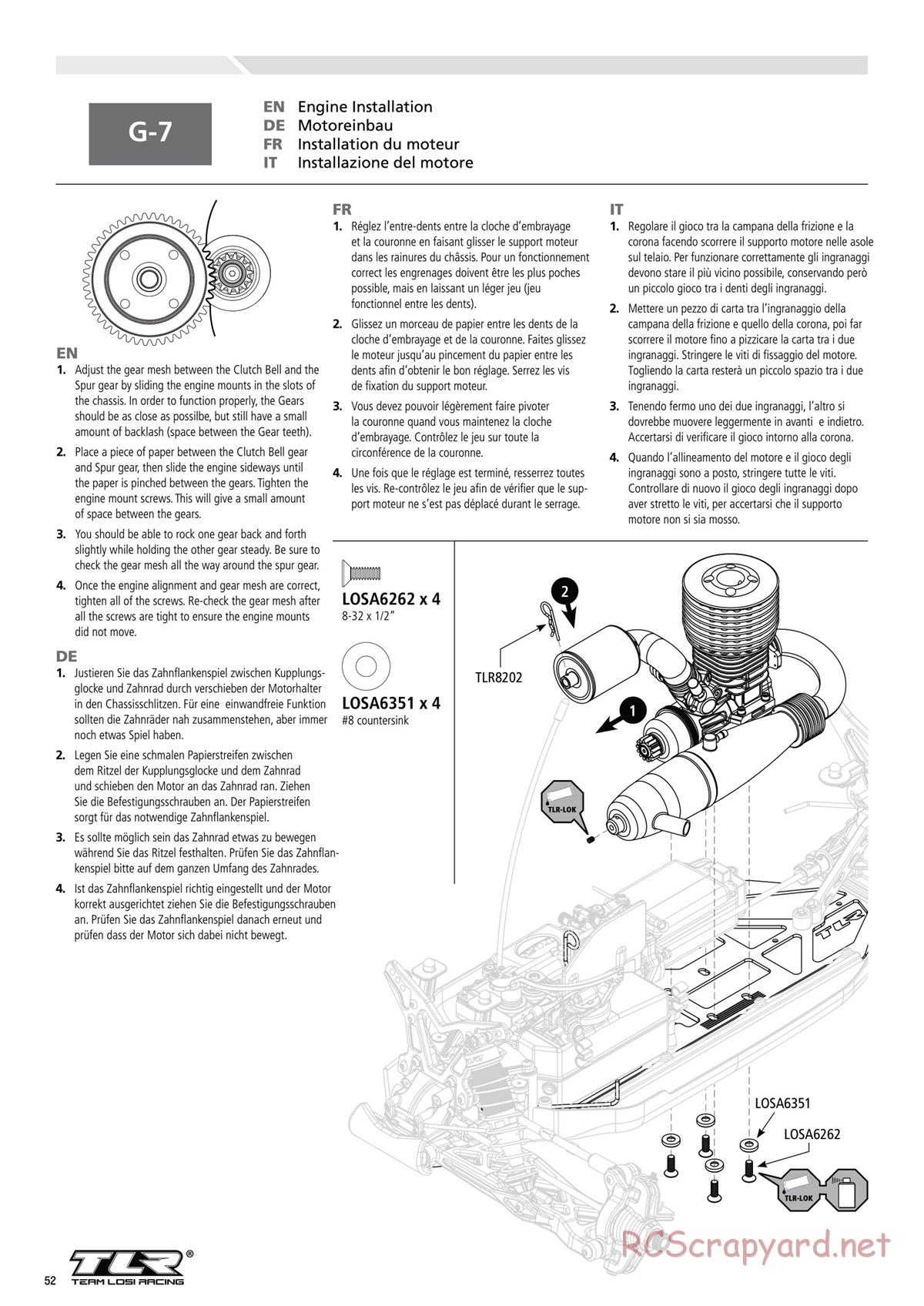 Team Losi - 8ight-T 3.0 Race - Manual - Page 52