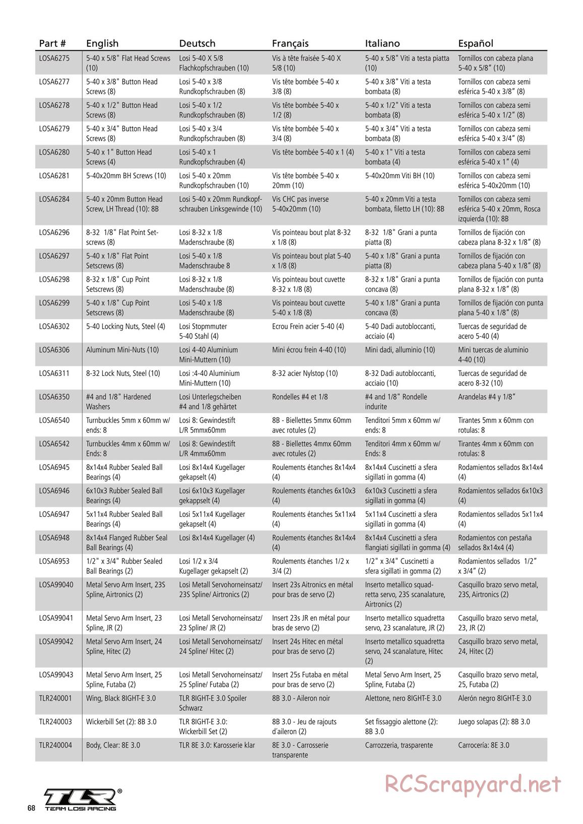 Team Losi - 8ight-E 3.0 - Manual - Page 9