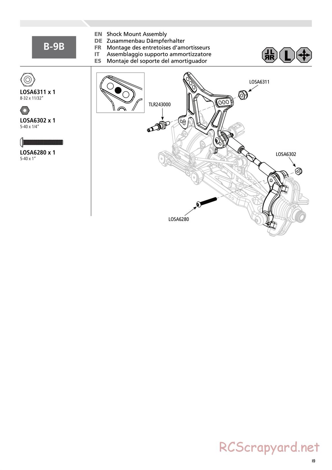 Team Losi - 8ight-E 3.0 - Manual - Page 19