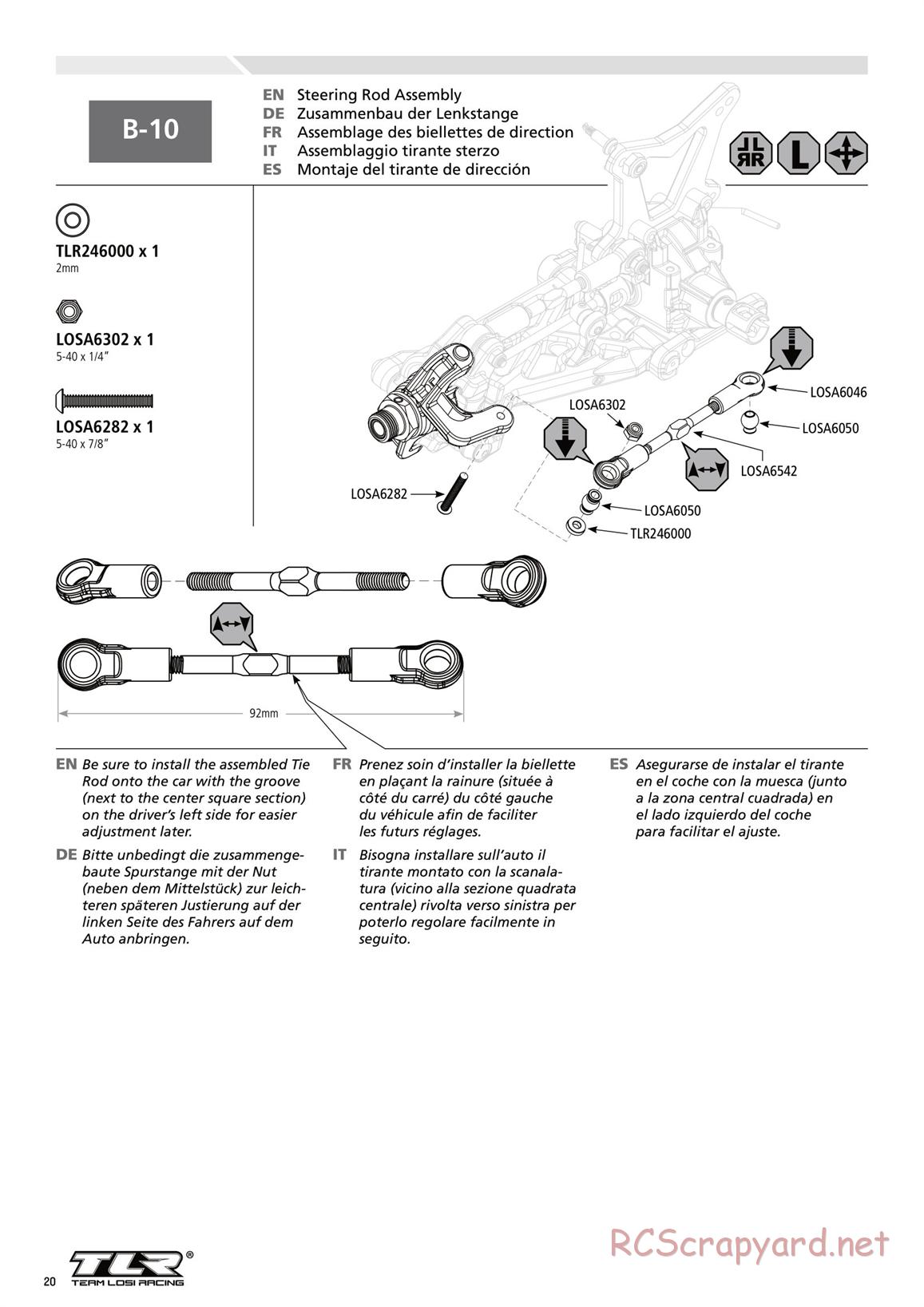 Team Losi - 8ight-E 3.0 - Manual - Page 20