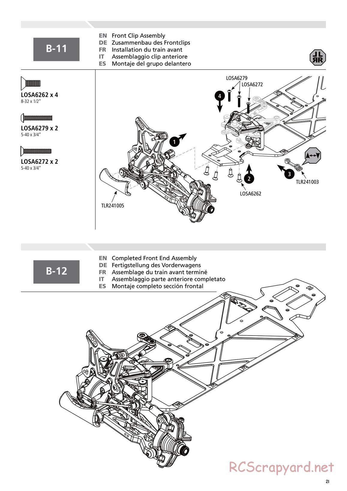 Team Losi - 8ight-E 3.0 - Manual - Page 21