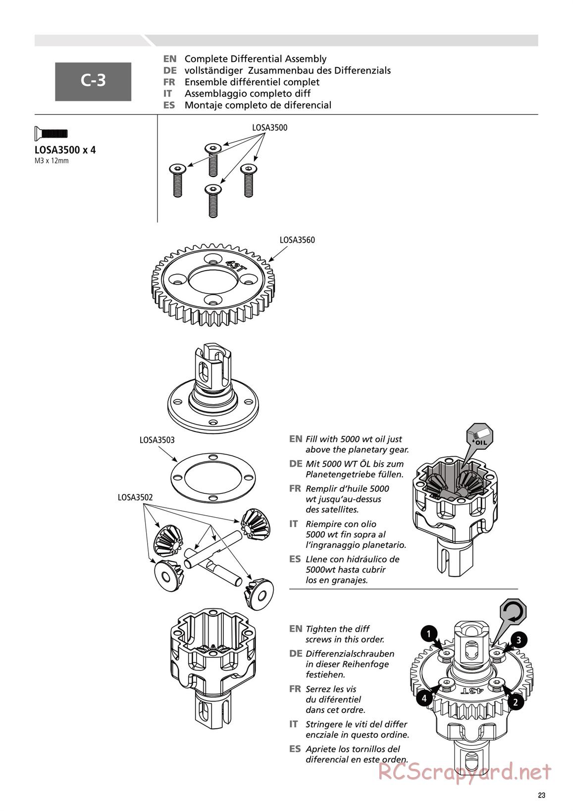 Team Losi - 8ight-E 3.0 - Manual - Page 23