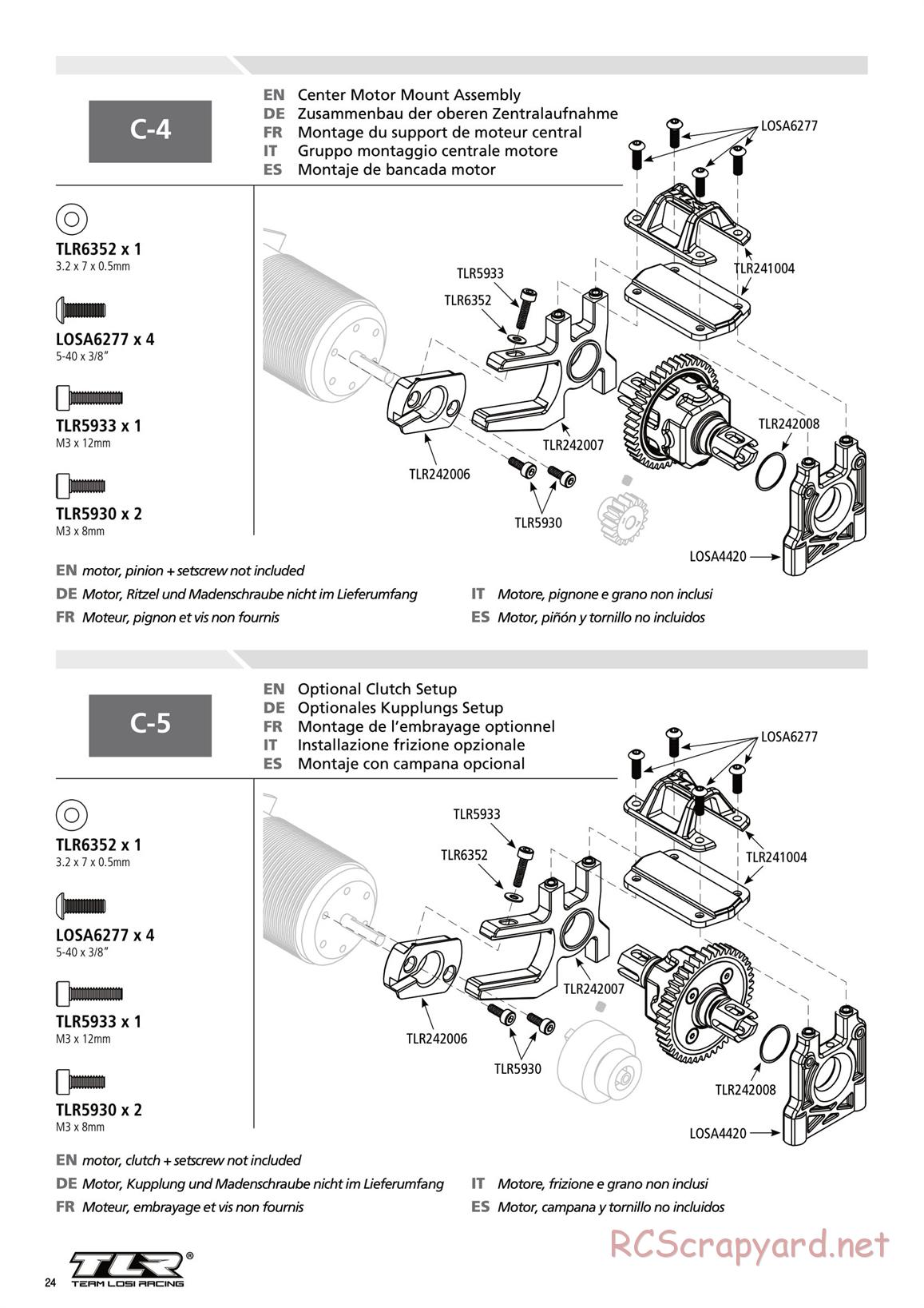 Team Losi - 8ight-E 3.0 - Manual - Page 24