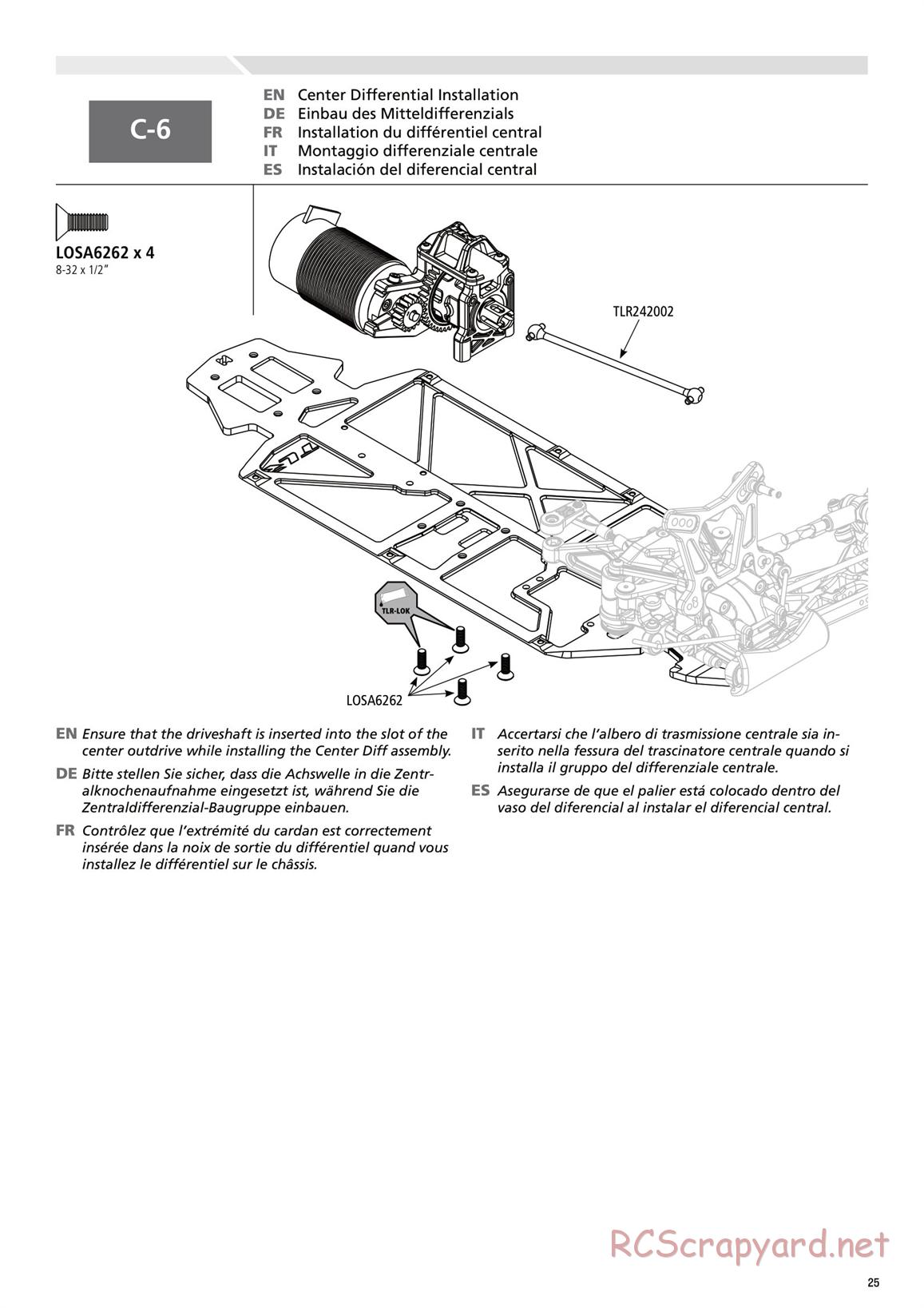 Team Losi - 8ight-E 3.0 - Manual - Page 25